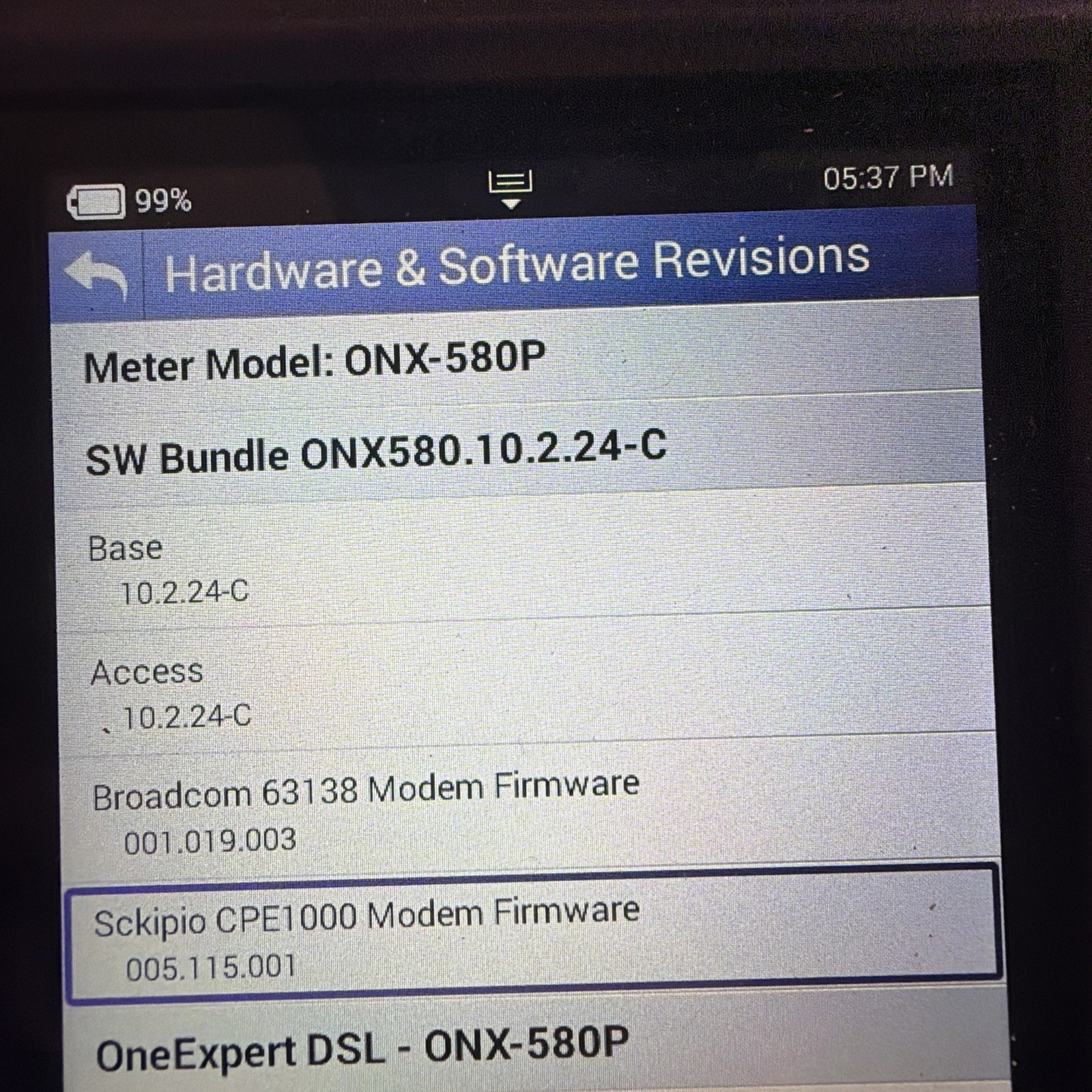 Viavi Jdsu ONX-580P One Expert Tester Kit