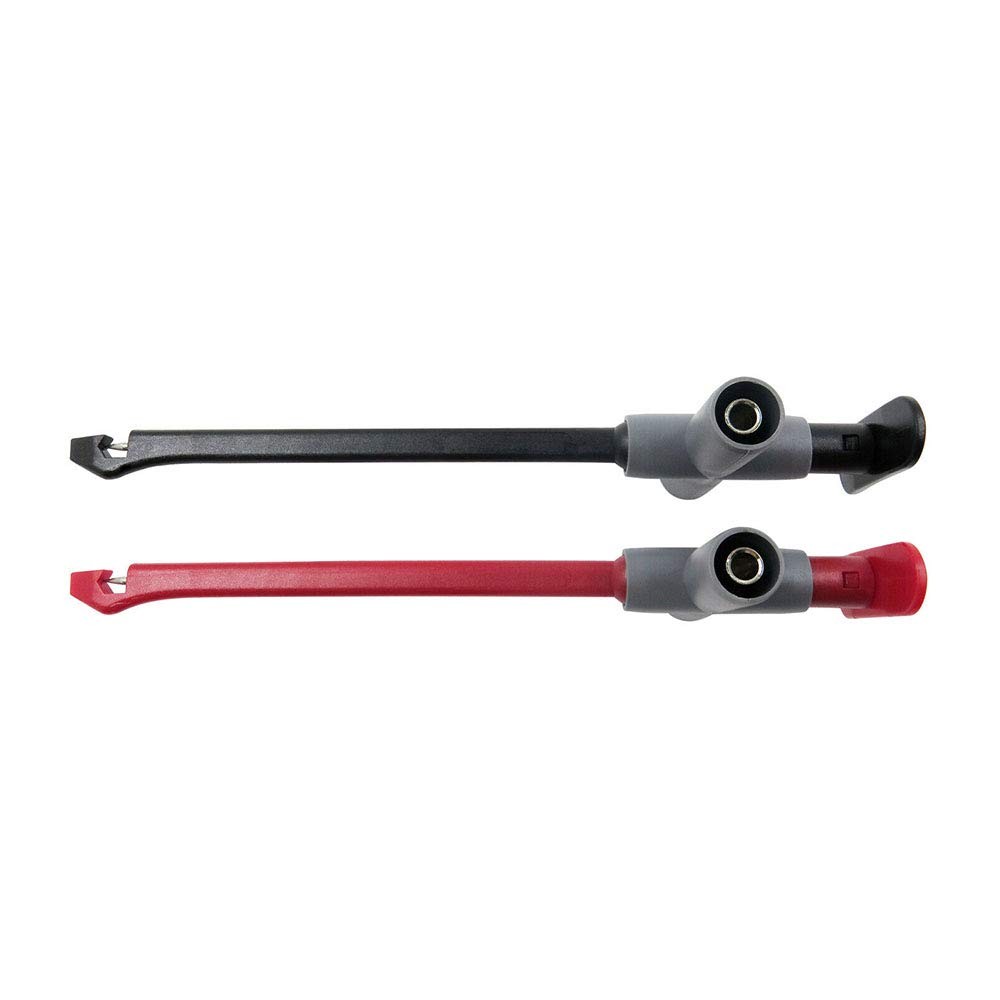2Pcs Automotive Test Lead Kit Power Probe Wire Piercing Clip Puncture Probe 4mm