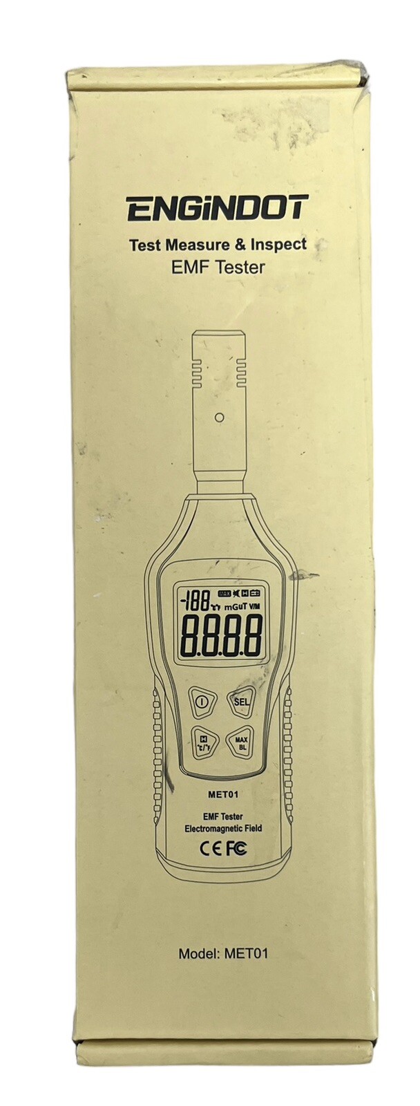 EMF Meter 5HZ-3.5G, Engindot Digital LCD EMF Detector, 3-In-1 EMF Tester, Ghost