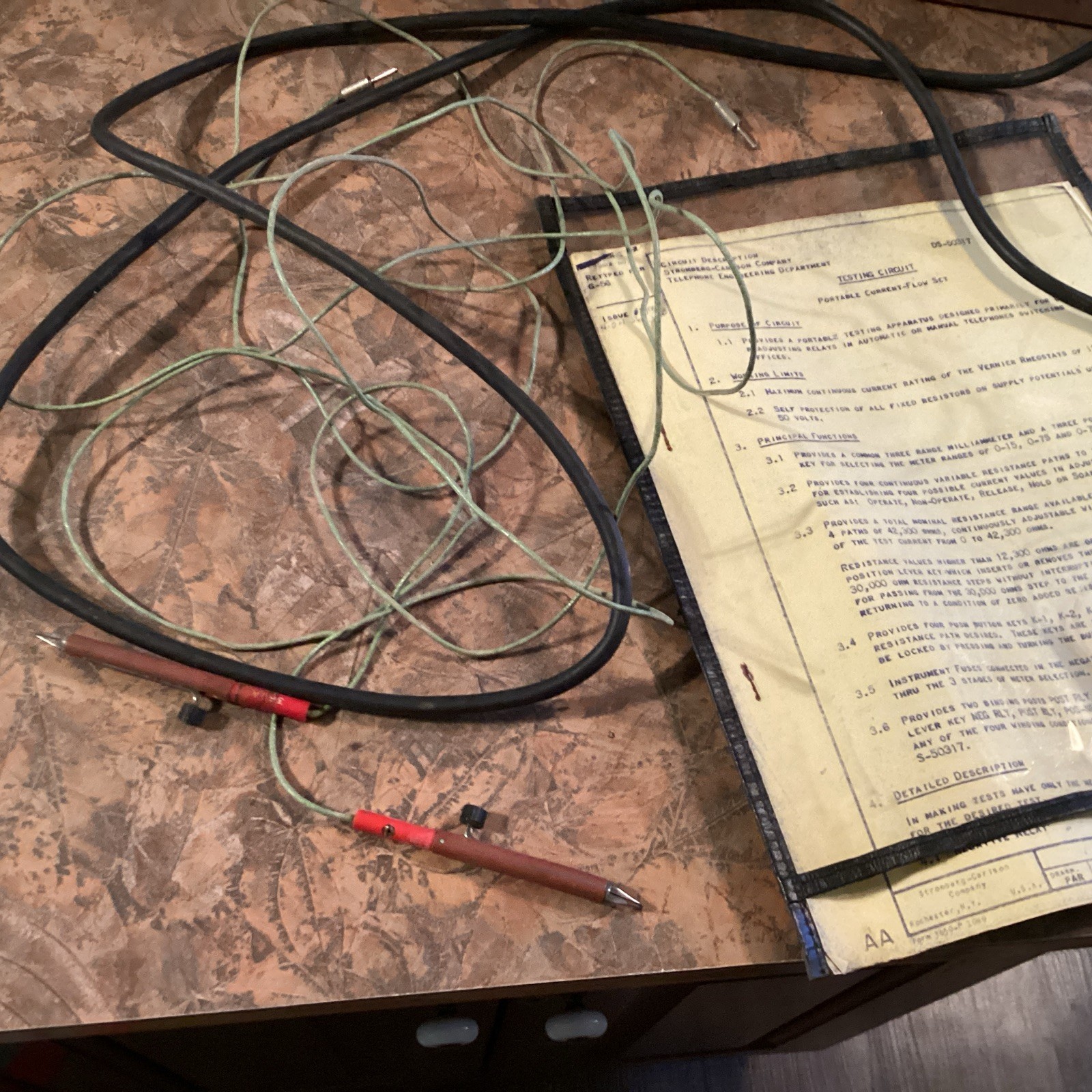 Stromberg Carlson Portable Test Set NO.6-C Current Flow Rochester NY Untested