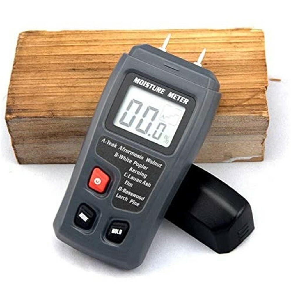 Digital LCD Wood Moisture Meter Detector Tester Humidity 0-99.9% Hygrometer Test