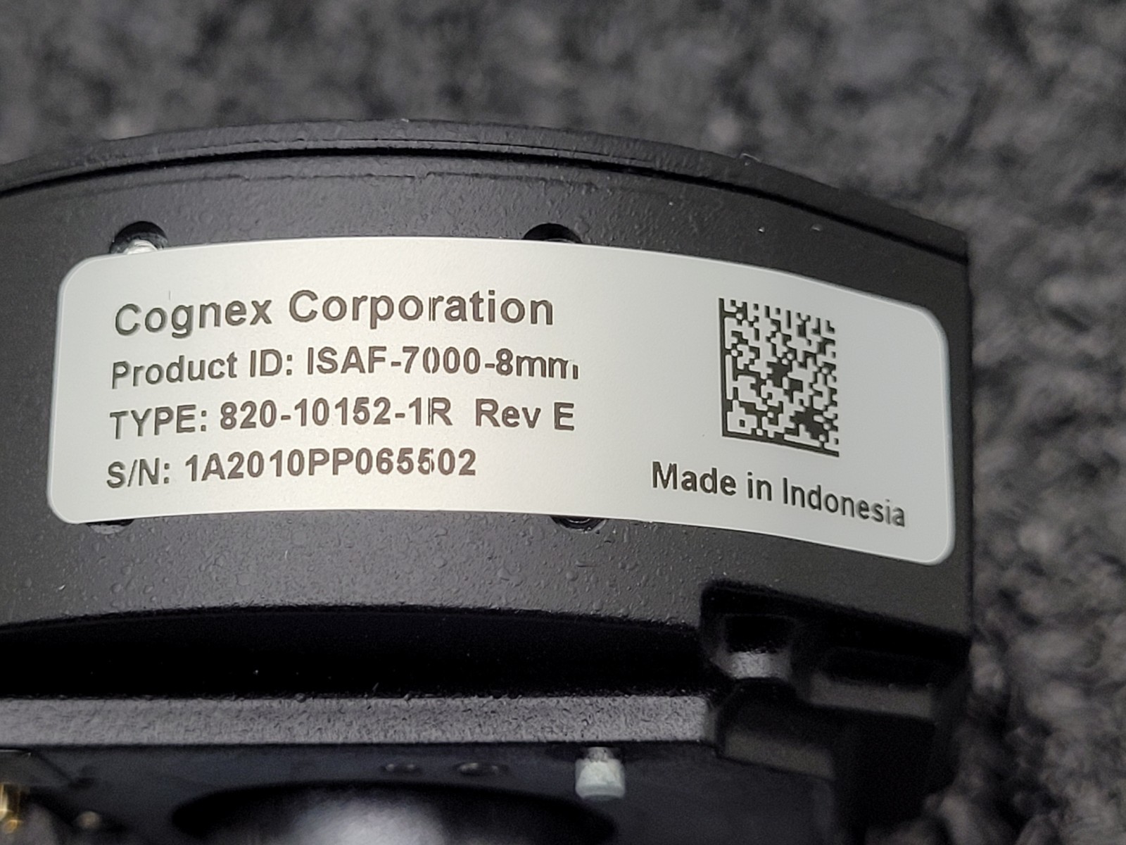 Cognex ISAF-7000-8mm Industrial Vision Autofocus Lens Type 820-10152-1R Rev E