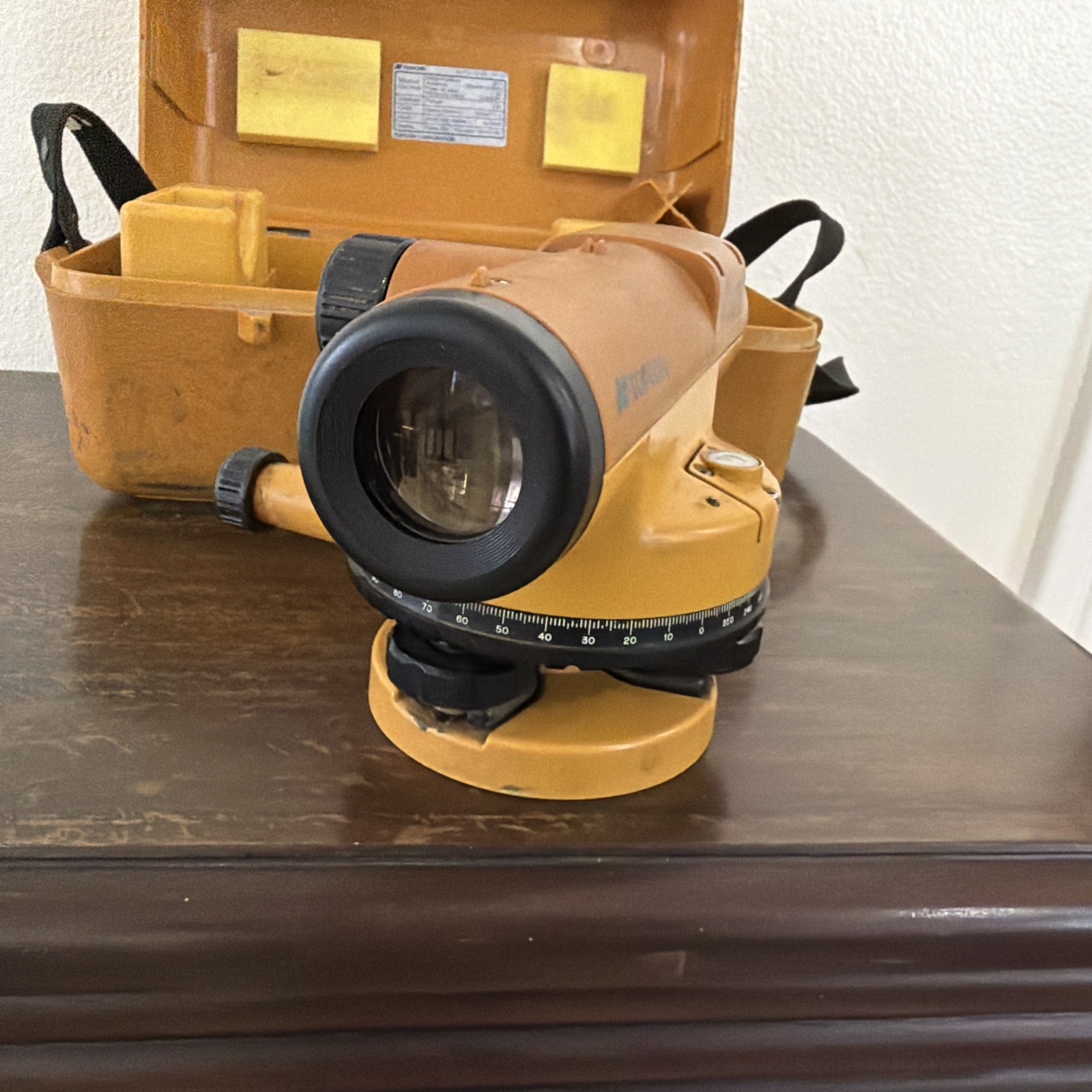 Topcon Auto-Level AT-G7 Surveyor’s Instrument /hard Case. Clear lens Untested