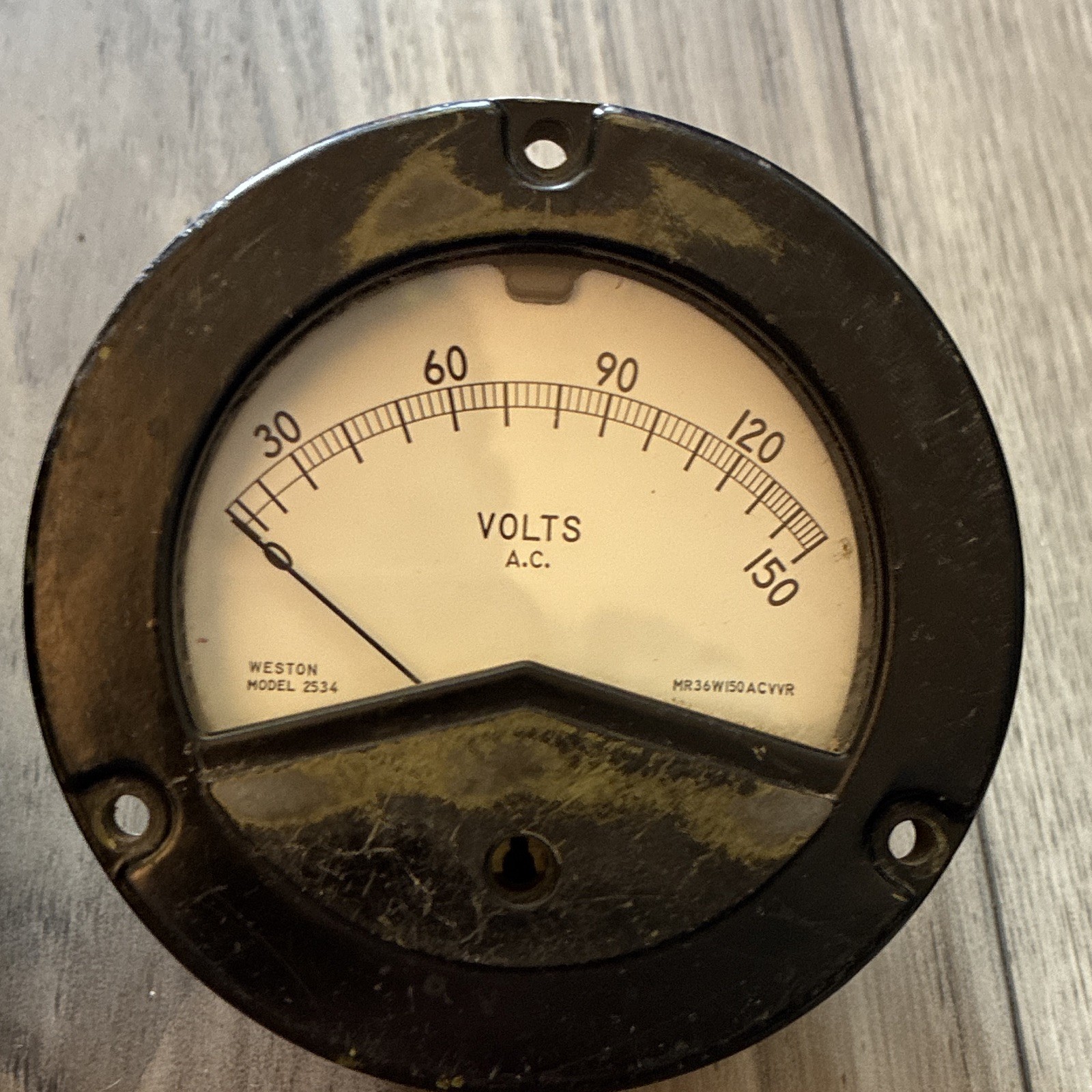Weston/Western Electric AC Panel Meters Lot: Volts 2534 & Power Level D-168947