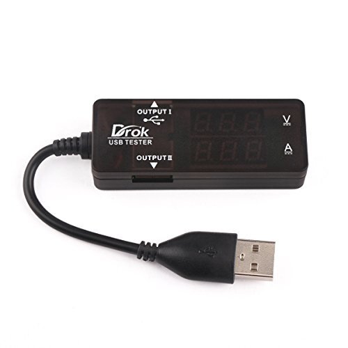 Usb Tester Usba 2.0 Digital Multimeter Dual Usb Output Ports Pd Qc 3.0 Color Led