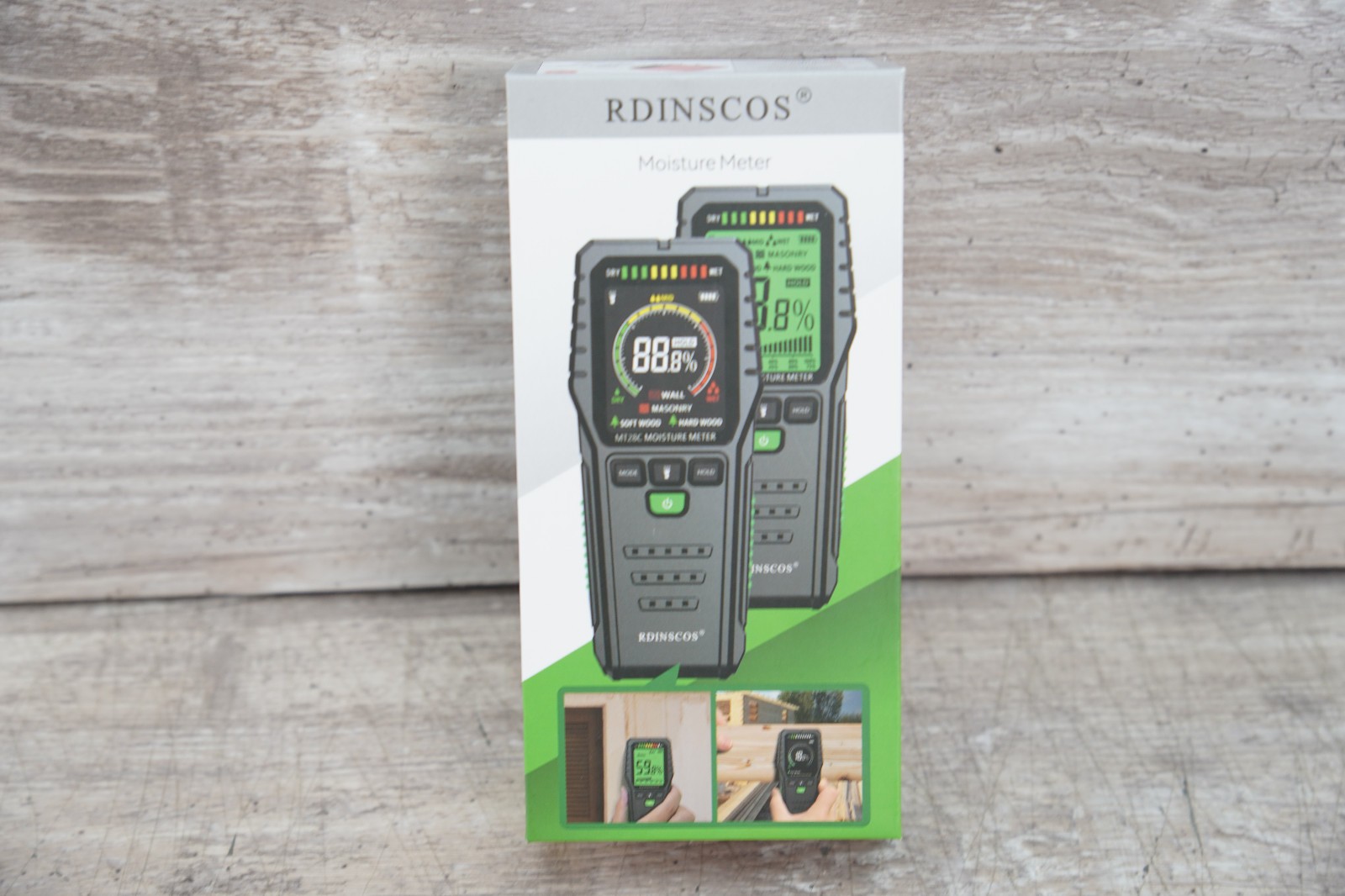 New RDINSCOS Digital Wood Moisture Meter Pinless Type