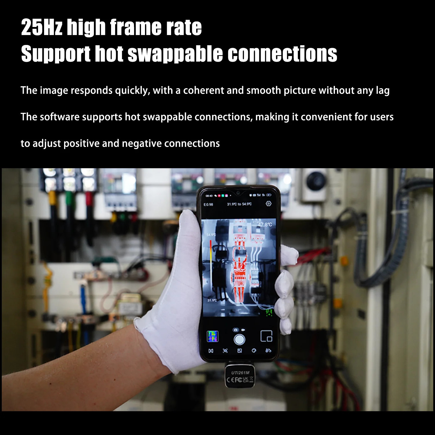 UNI-T UTi261M Thermal Imaging Camera 256×192 for Android Type-C Phones