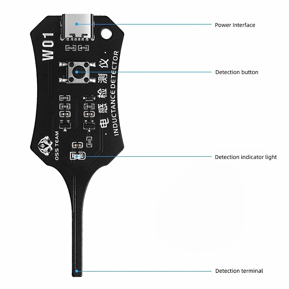 Universal Inductance Tester W01 Inductor Detectors With Compactly Construction