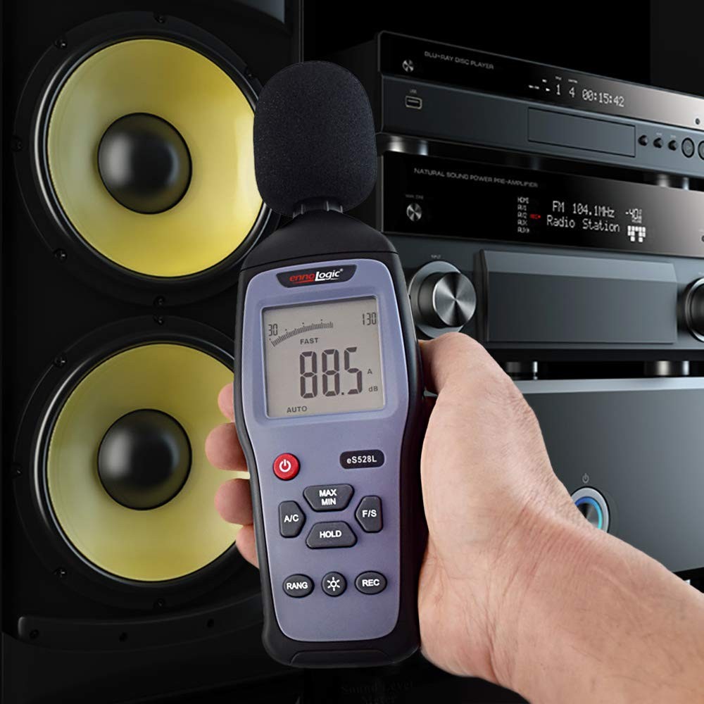 ennoLogic Decibel Meter and Recorder eS528L with Updated 2023 Software – Digital
