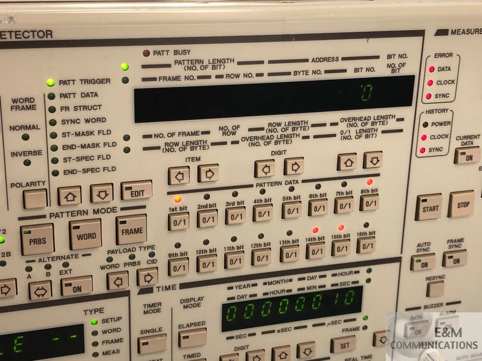 D3286 ADVANTEST DIGITAL TRANSMISSION TESTER 12GB/S ERROR RATE DETECTOR (1)