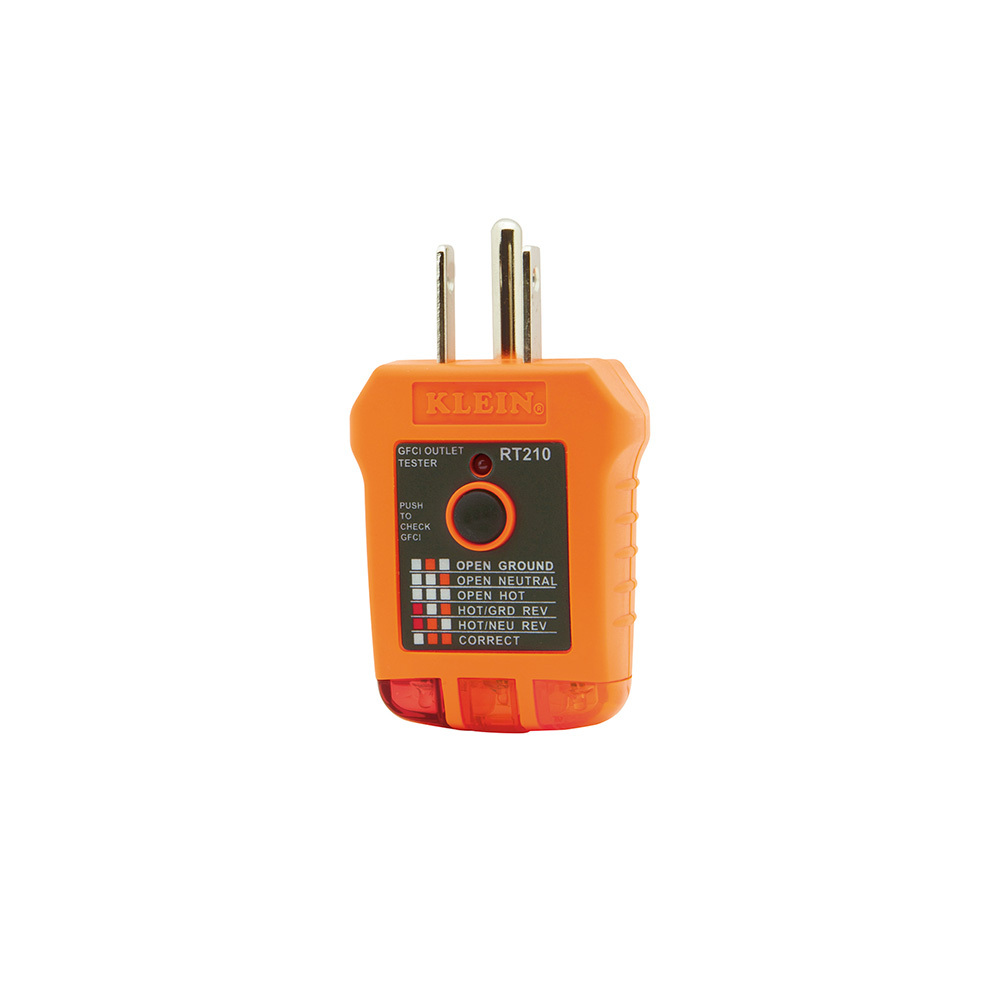 KLEIN RT210 GFCI RECEPTACLE TESTER USA SELLER