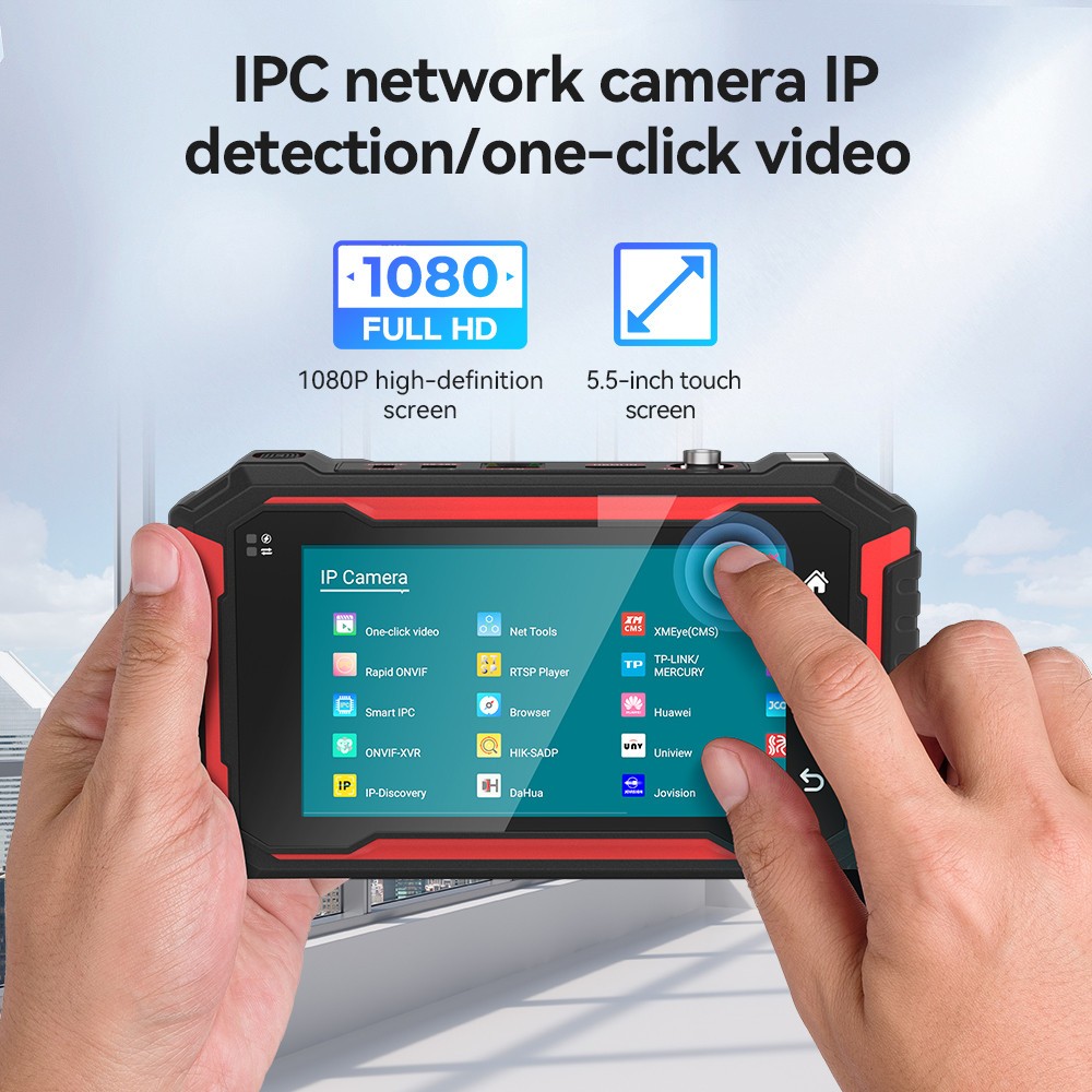 NOYAFA NF-IPC725 CCTV IP Camera Tester 5.5″ Touch Screen PoE Cable Analyzer