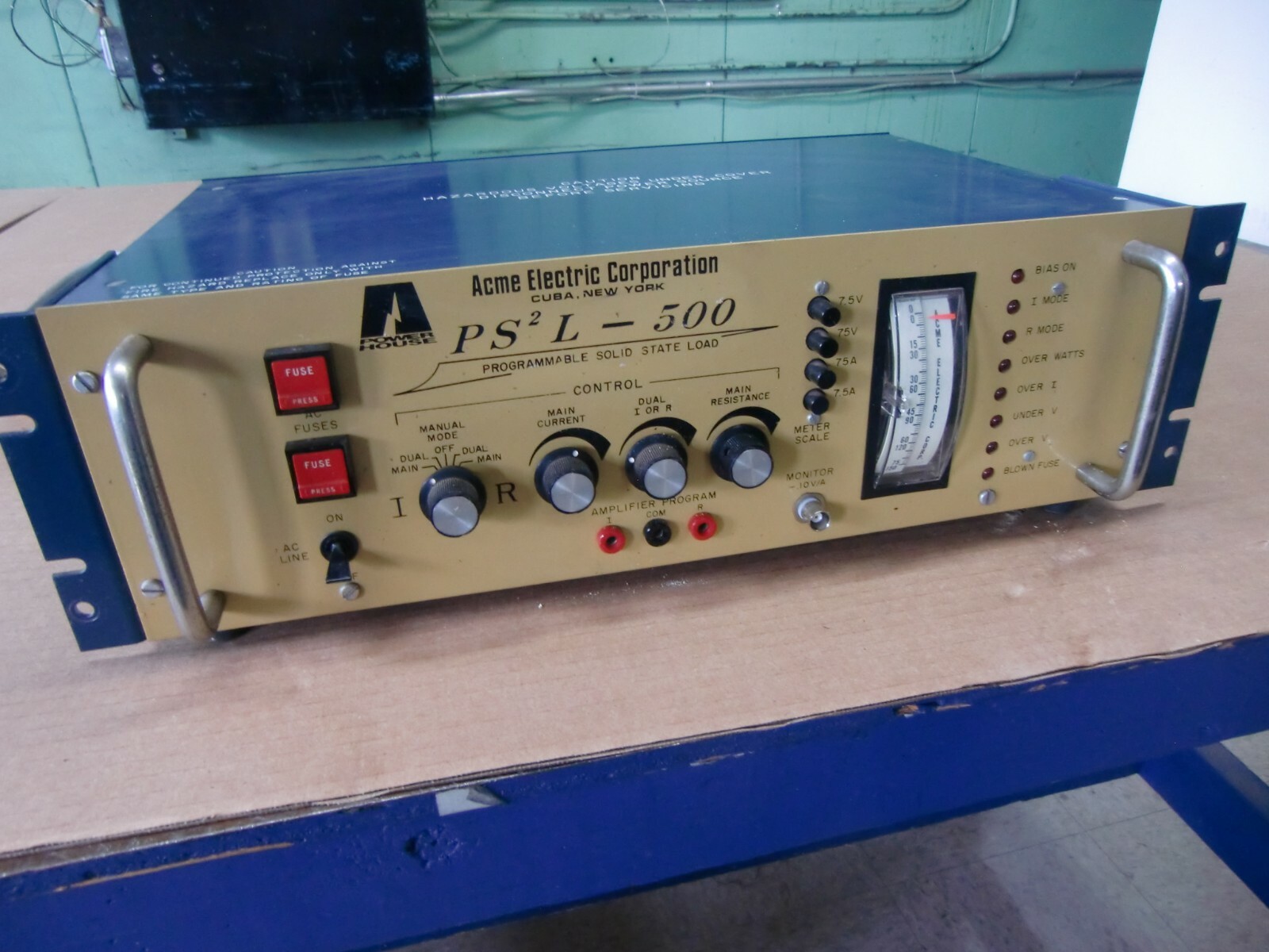. ACME ELECTRIC CORP PS2L-500 PROGAMMABLE SOLID STATE LOAD