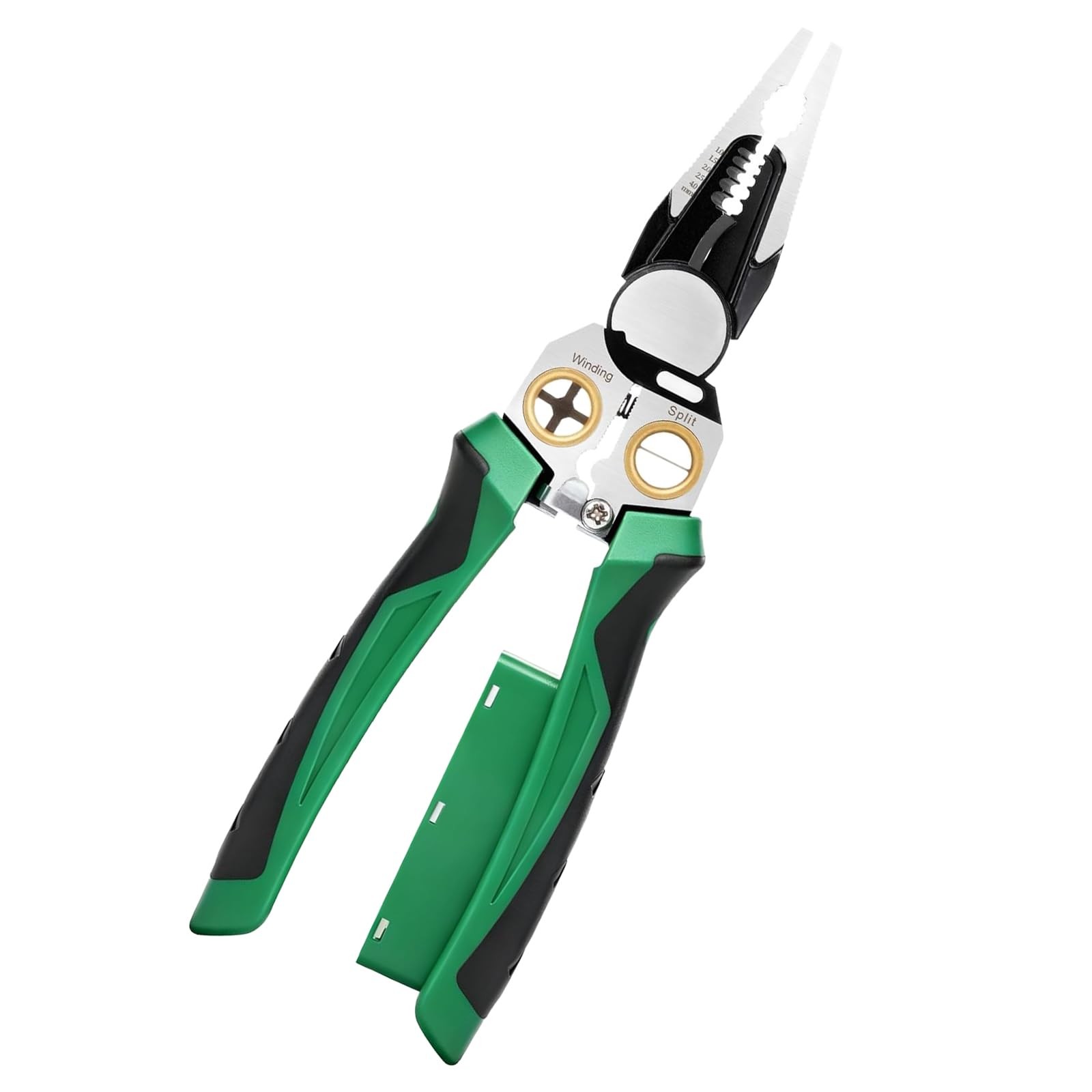 NENOWOND 2025 Upgraded 8-in-1 Wire Stripper with Voltage Tester – Green