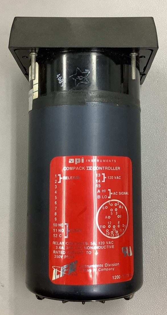 LFE API 38-2109-7502 Crompton Compack IV Controller 20A Ammeter (R7)
