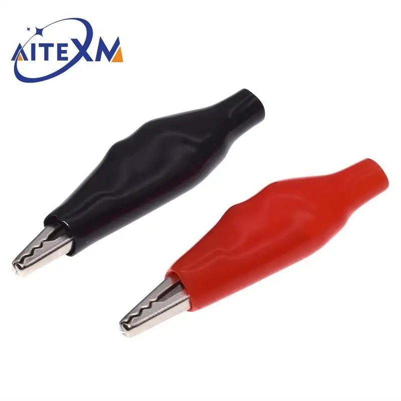 10PCS Alligator Clips Electrical DIY Test Leads Alligator Double-ended Crocodile