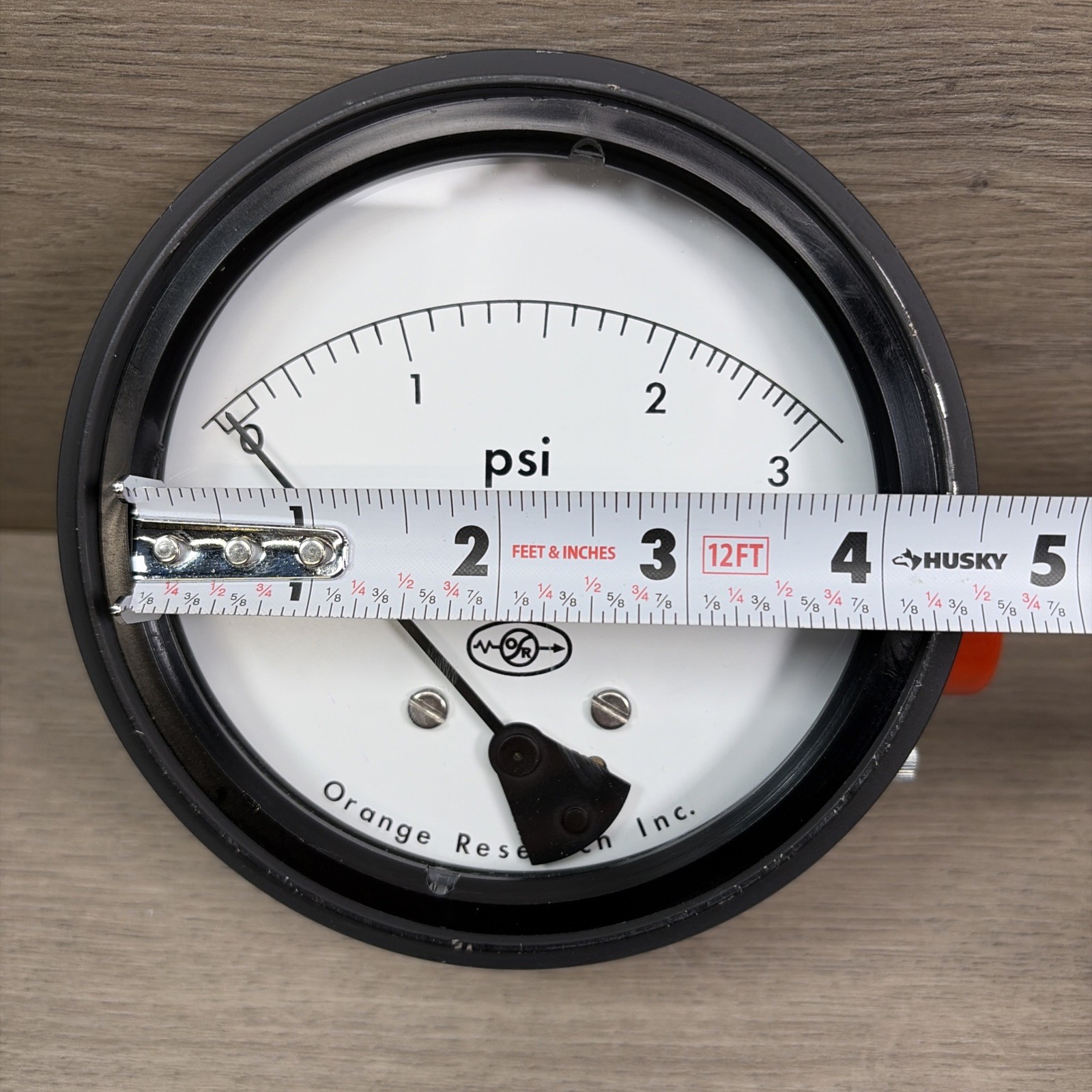 Orange Research Differential Gauge 1516DG#37619 1500 PSI Max 0-3 PSID