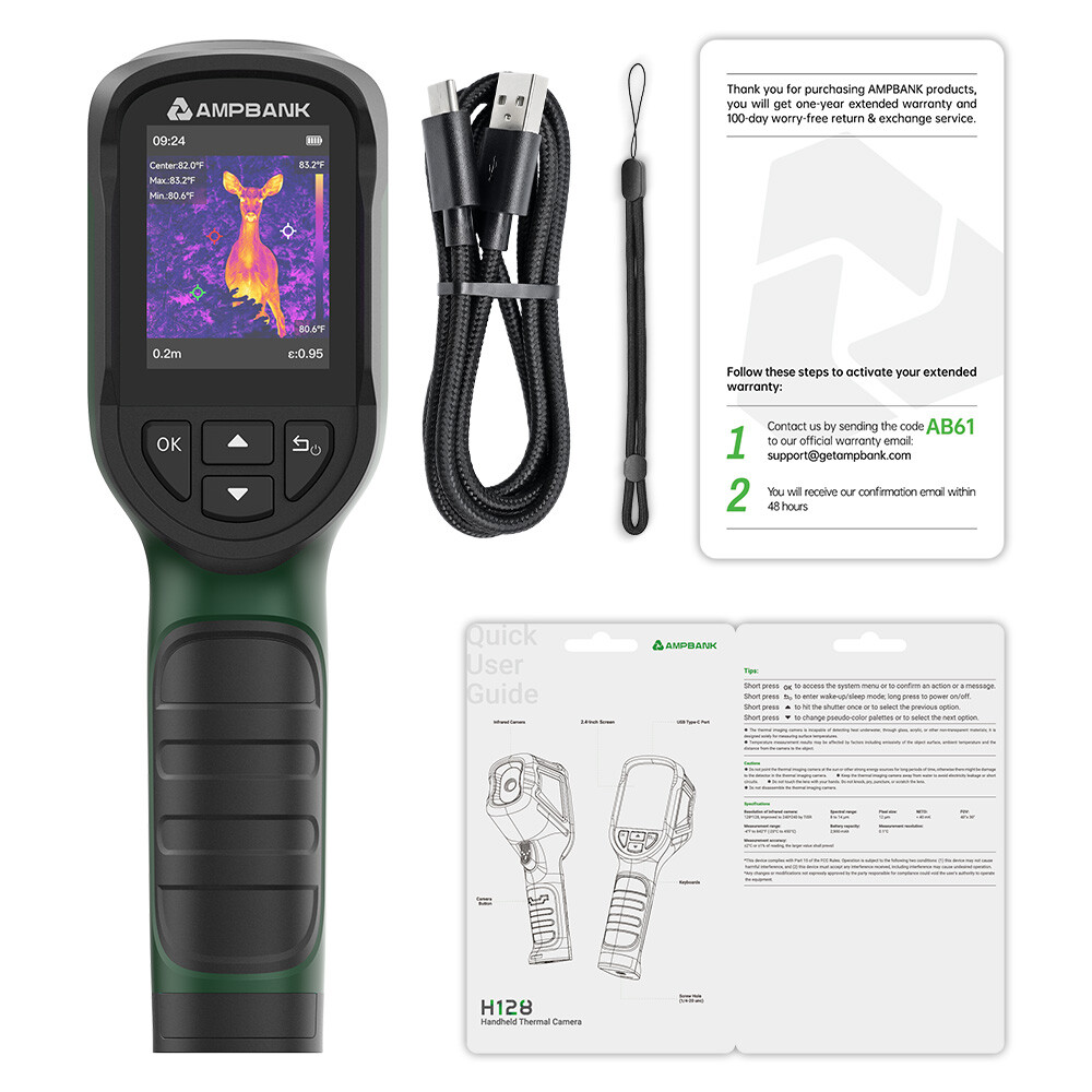AMPBANK H128 Handheld Thermal Imaging Camera Digital Display High Infrared