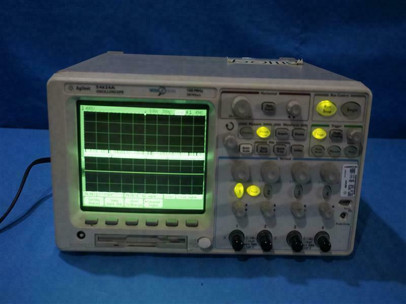 HP Agilent 54624A 4CH Oscilloscope 100MHz 200 Msa/s w/ Breakage Made in Malaysia