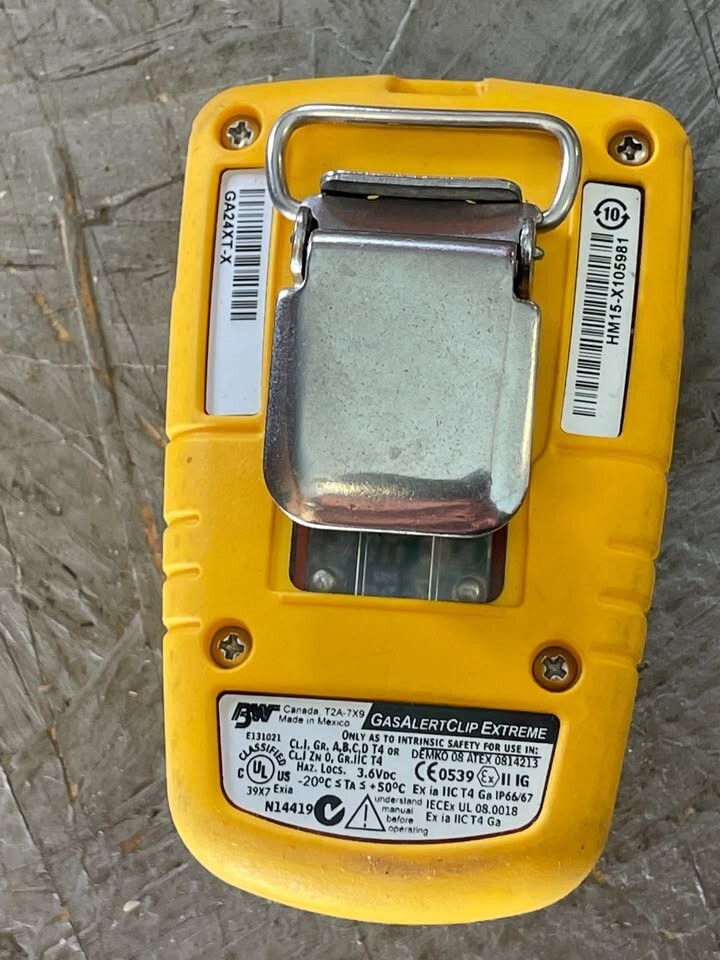 BW Technologies Corded Electric GA24XT-X BWC2-H BW Clip Single Gas Monitor H2S