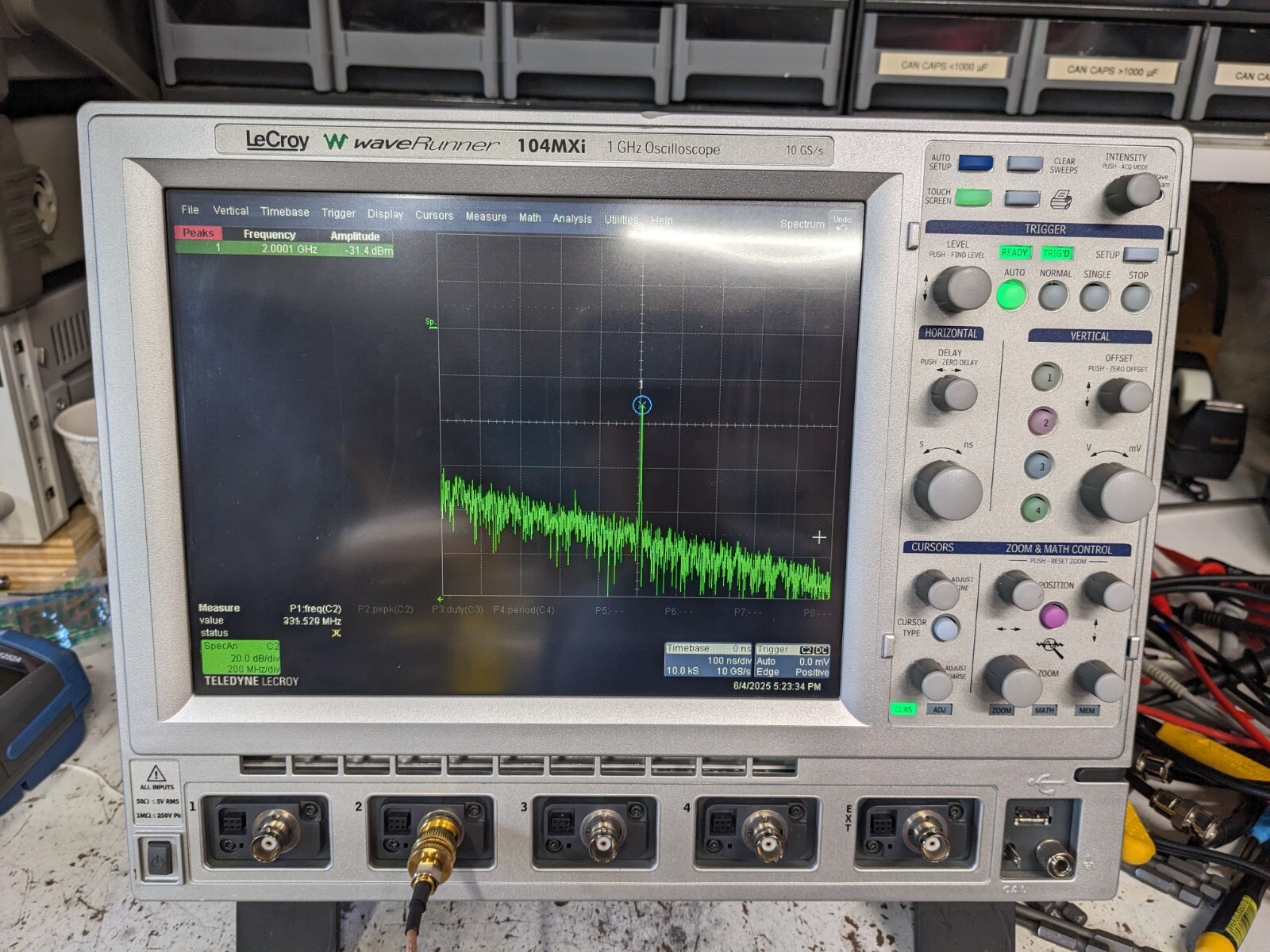 Lecroy 104MXi 1 GHz 4 channel Oscilloscope 2 GHz unlocked and with many options