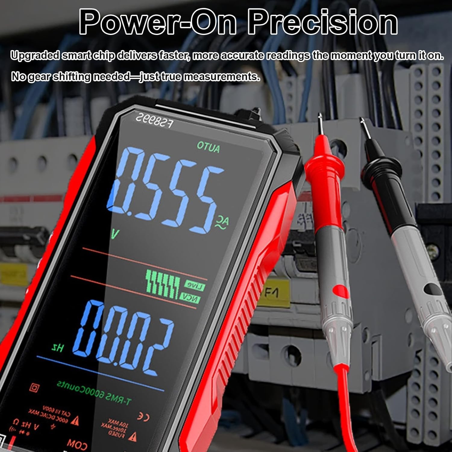 Digital Multimeter True RMS Auto Ranging, AC DC Voltage Tester NCV 6000 Counts