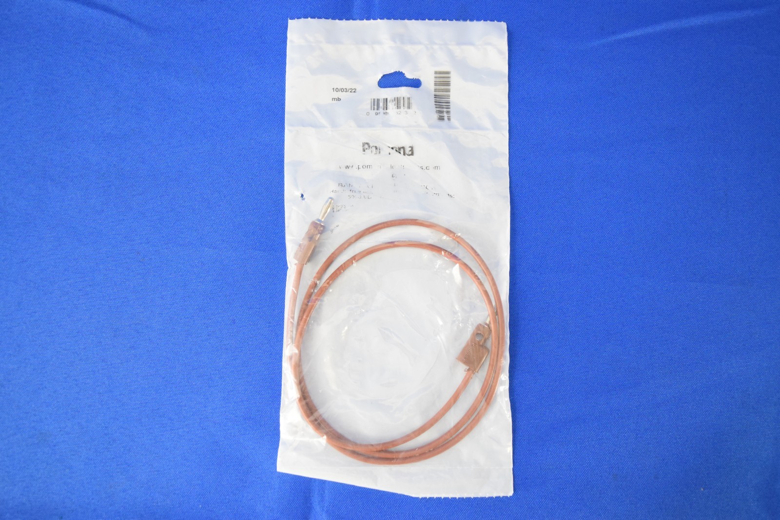 Pomona B-36-1 Banana Plug Patch Cord Stackable 36in Long 15A 5000V Brown