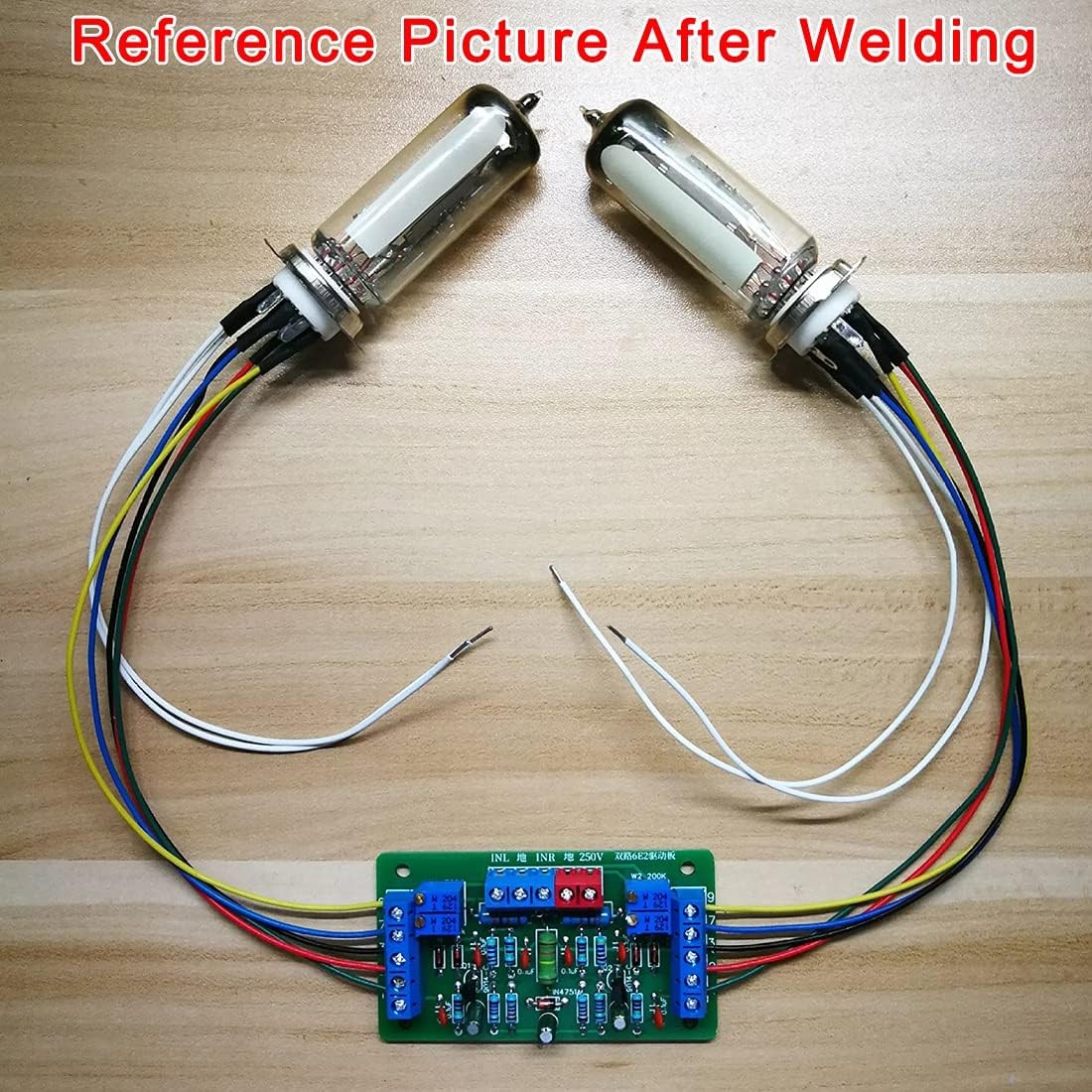 1Set Dual Way Magic Eye 6E2 Tube Audio Level Indicator Module VU Meter Music Spe