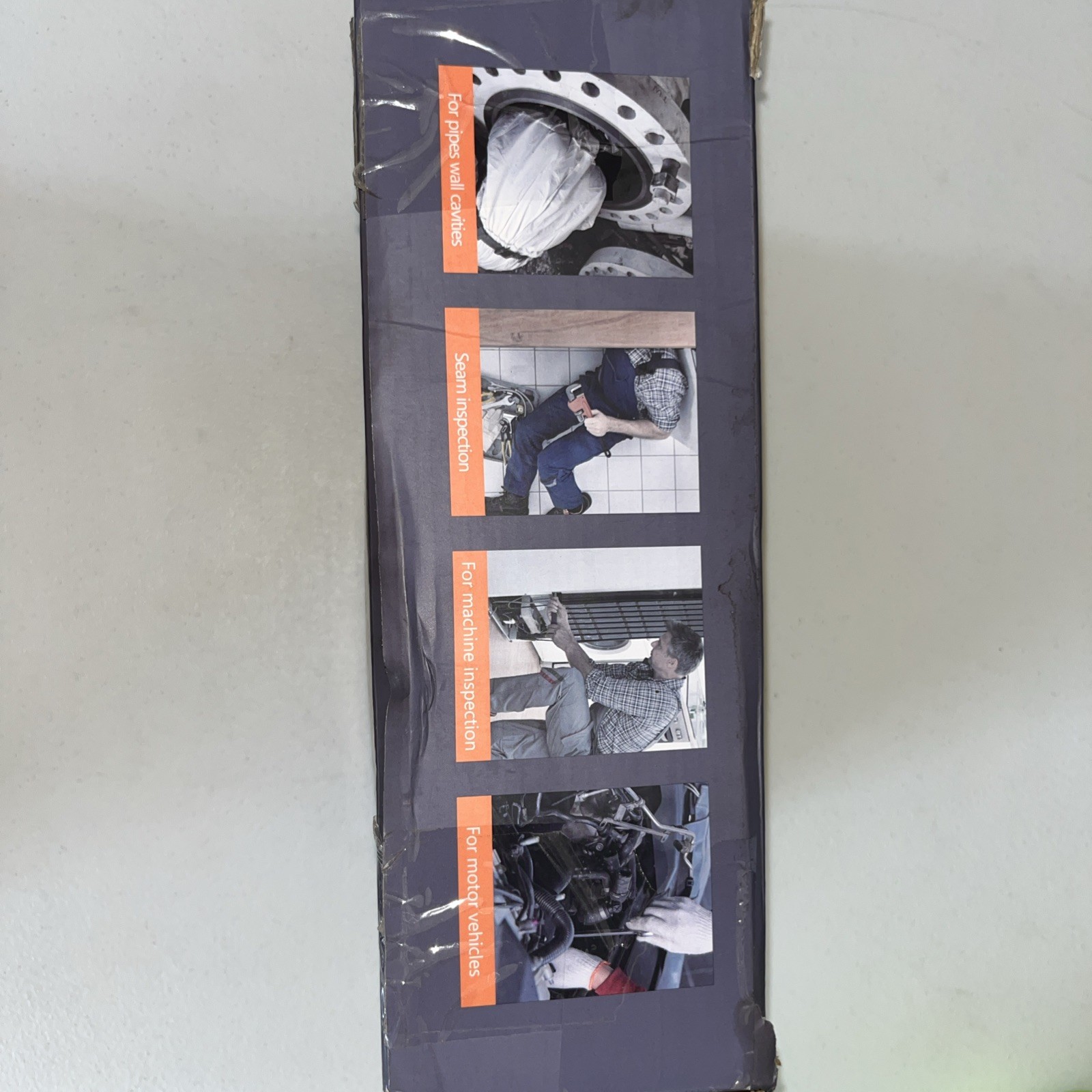 Industrial Endoscope Camera with Light And 50ft Semi-Rigid Cable