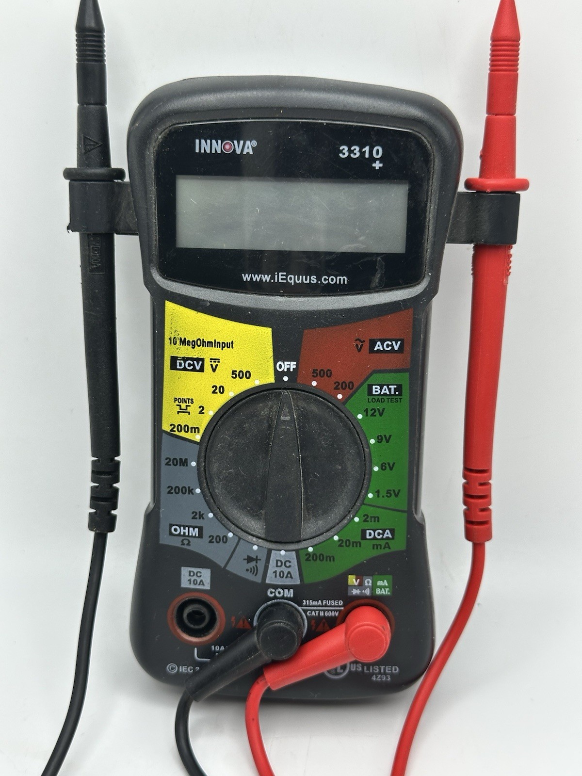 Innova Digital Multimeter Model 3310+ With Leads 2004 EUC