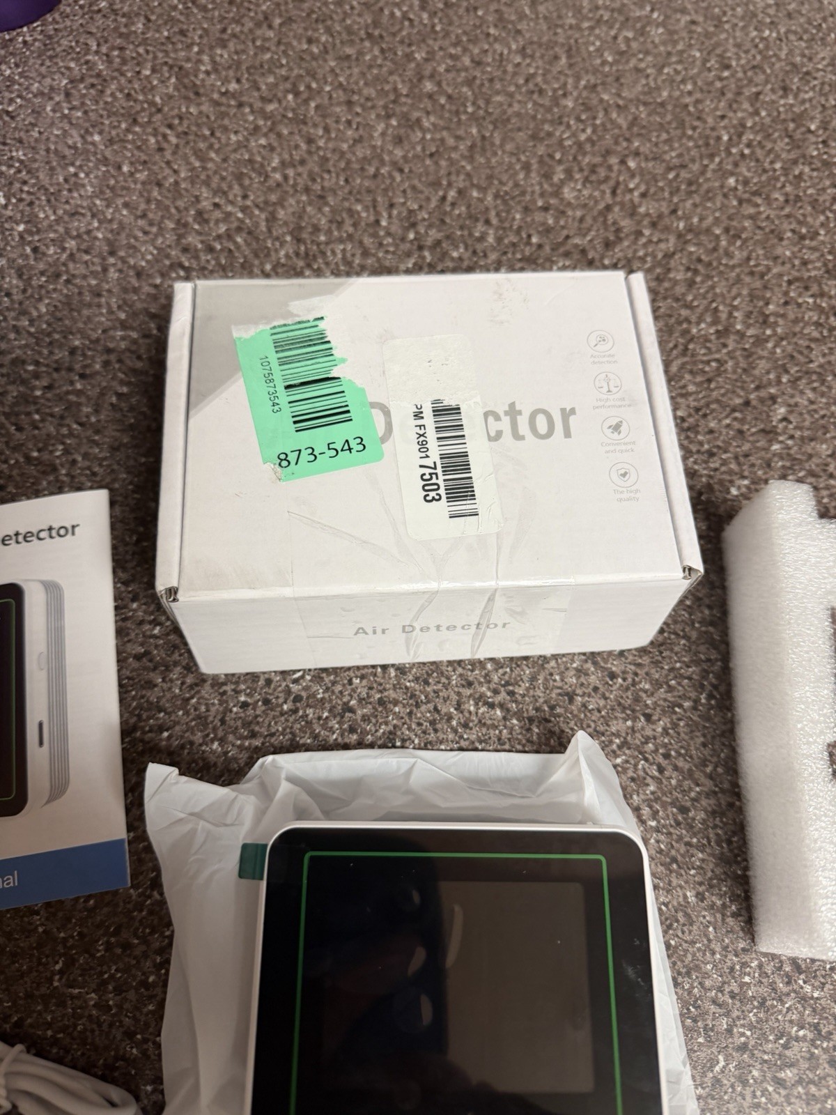 Air Quality Monitor Indoor, 10 in 1 Portable Smartair Quality Tester for CO2