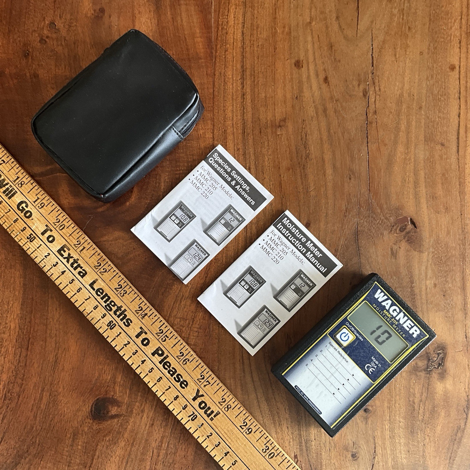 Wagner MMC 205 Pinless Wood Moisture Meter USA Made Mint A+ Condition