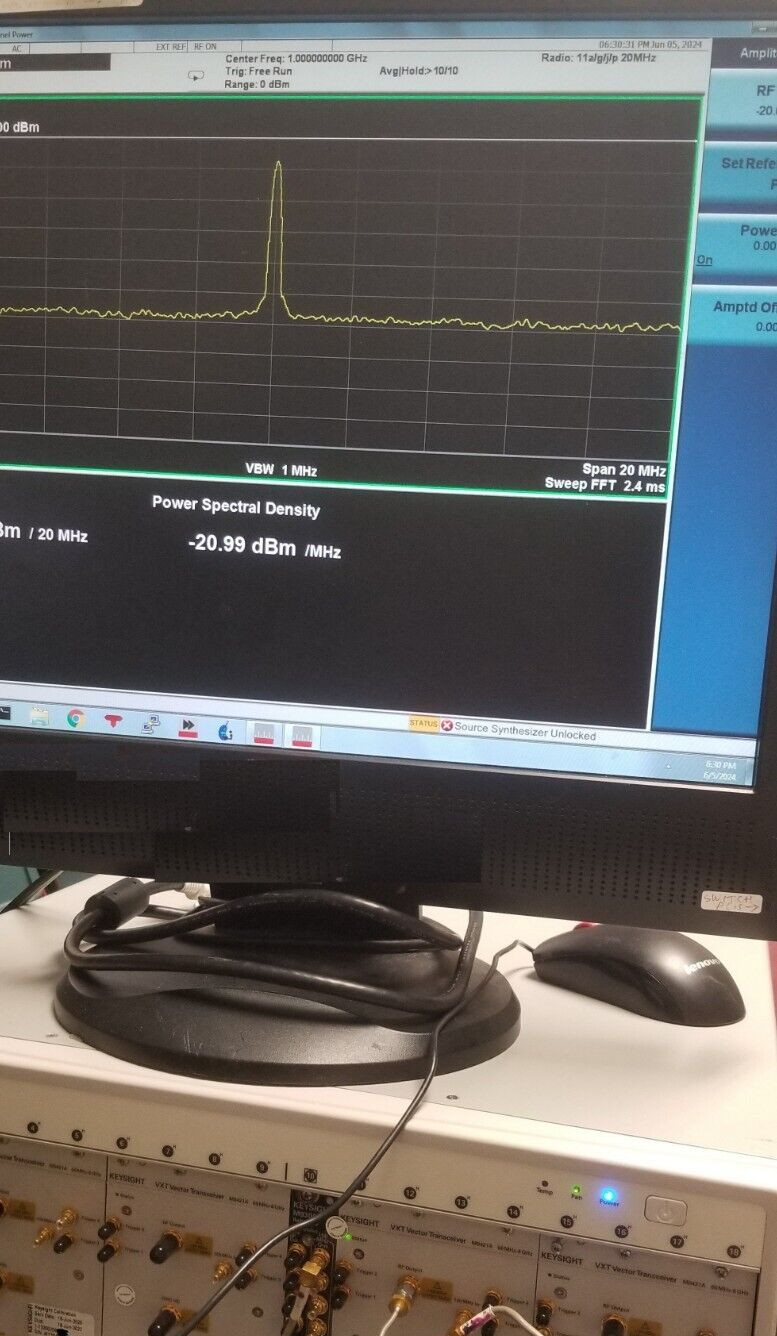 Keysight PXIe 6GHz Analyzer M9421A opt 506/B1X/HDX/MMO/MTS/PS1 VXA WLAN VSA