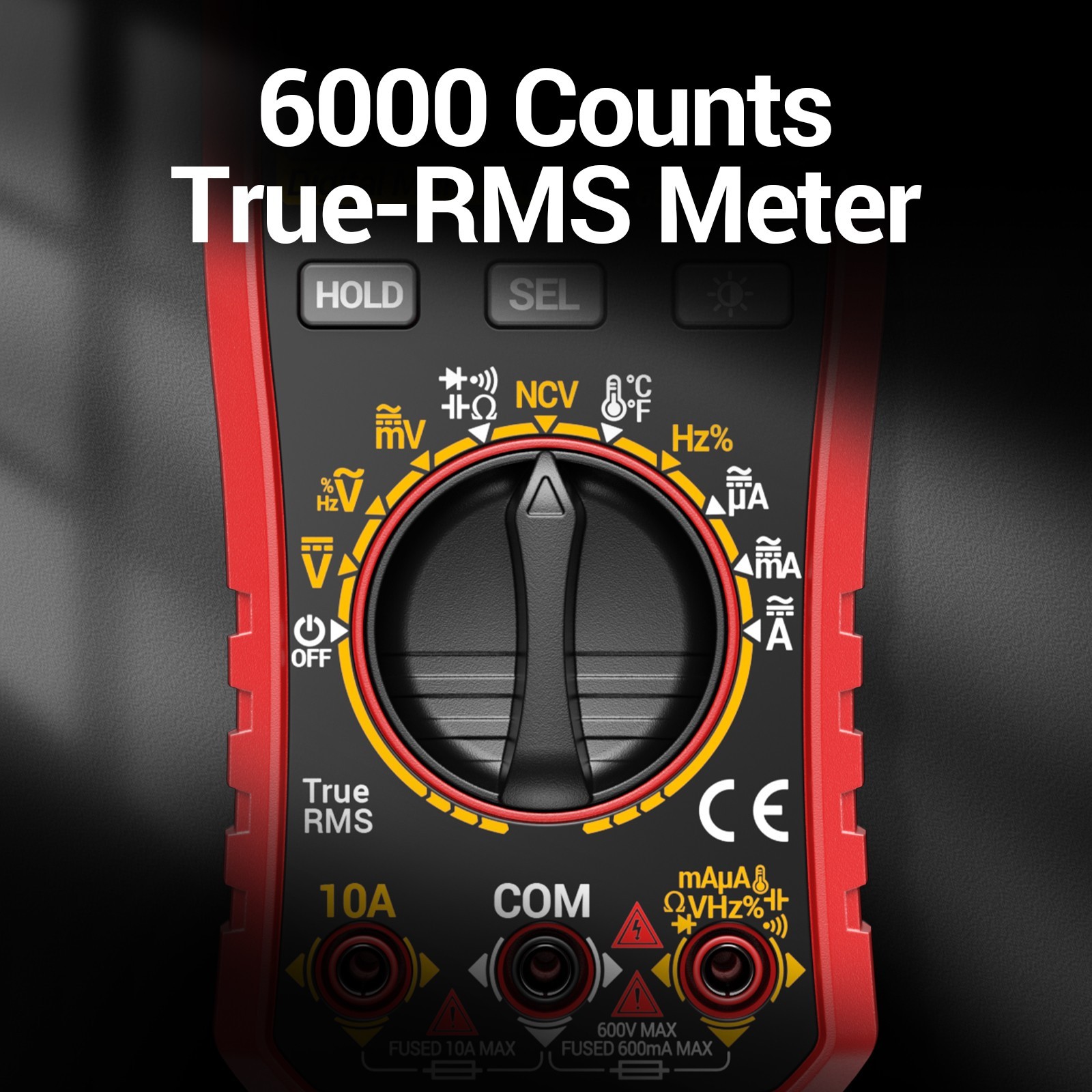 ANENG SZ856 True RMS Digital Multimeter 6000 Counts AC DC Voltage Amp Ohm Tester
