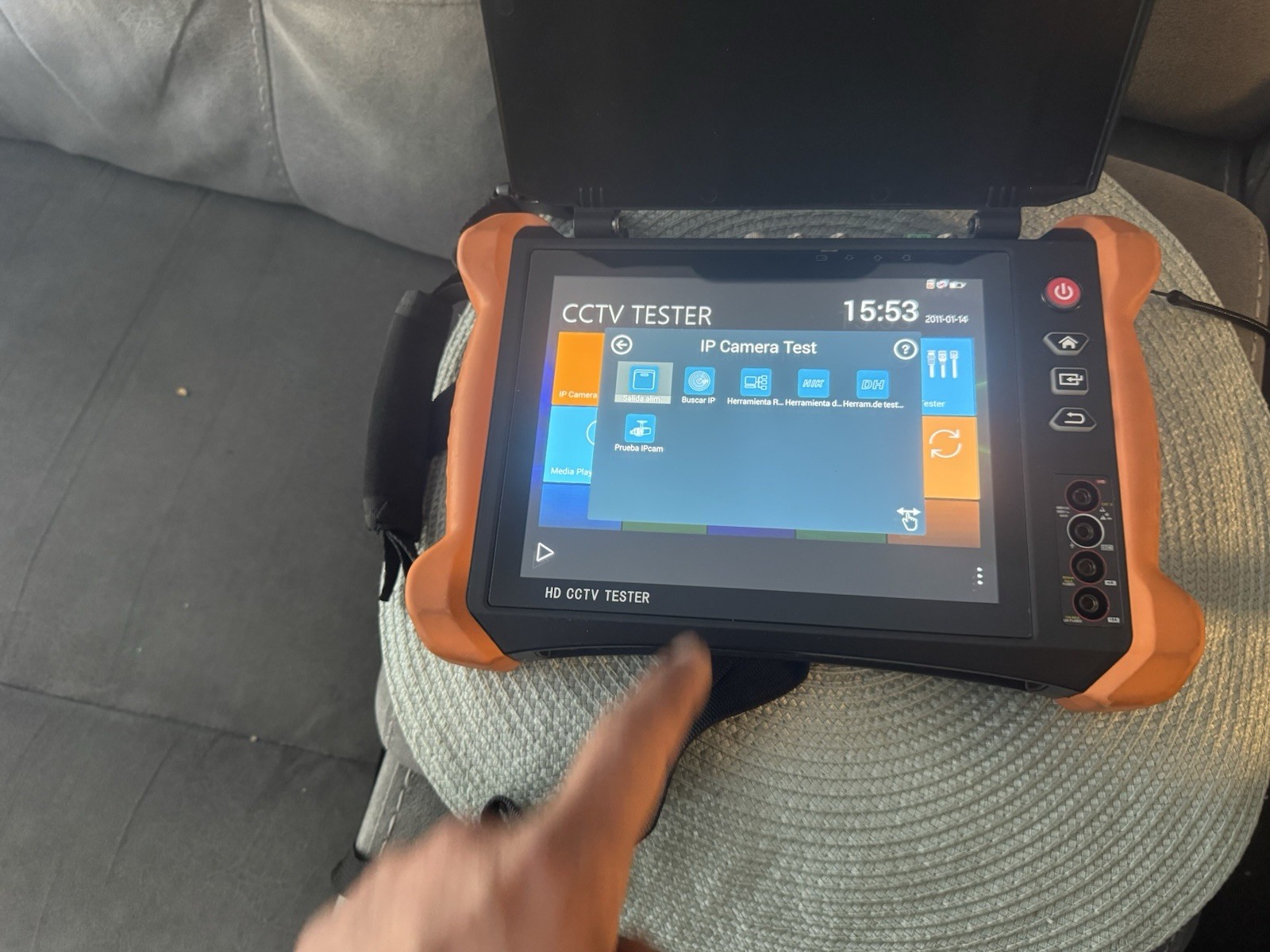 HD CCTV Tester 8″ Touchscreen 2048×1536 IP HDMI TVI AHD CVI CVBS PTZ Cable