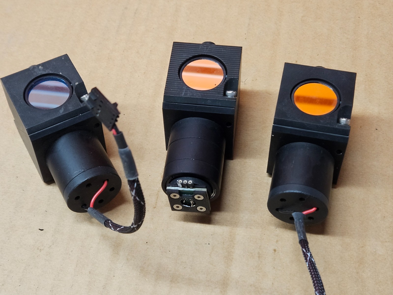 Lot of 3 Motorized Optical Filter Cubes – Fluorescence Light Path Imagining Syst