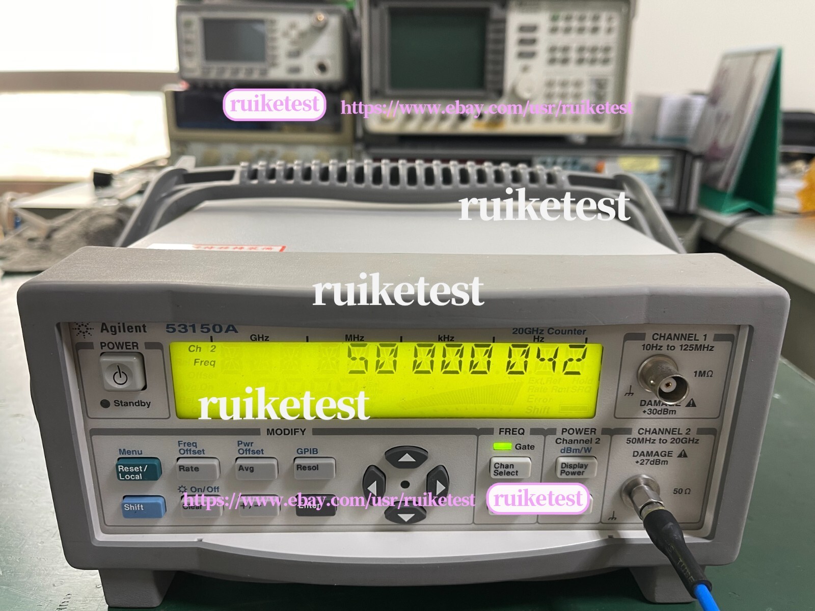 Agilent Keysight 53150A 10Hz-20GHz CW Microwave Frequency Counter _1096