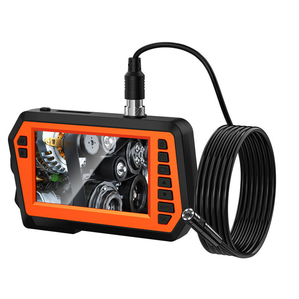 5m HD 1080P Industrial Sewer Drain Endoscope 4.3inch 8mm Pipe Inspection Camera