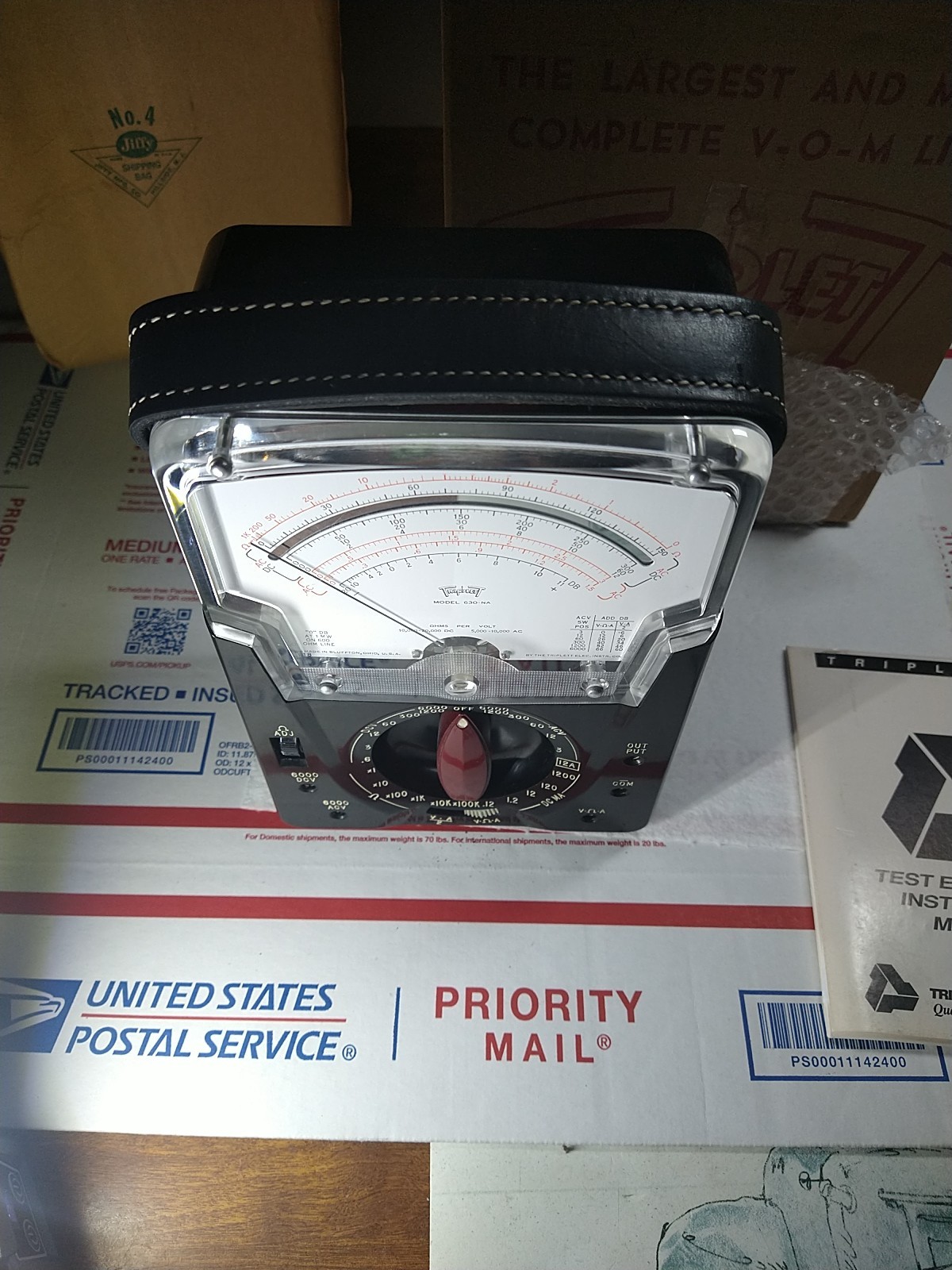 TRIPLETT VOLT OHMS METER 630-NA NEVER USE FOR COLLECTORS PEOPLE WITH ORIGINAL BO