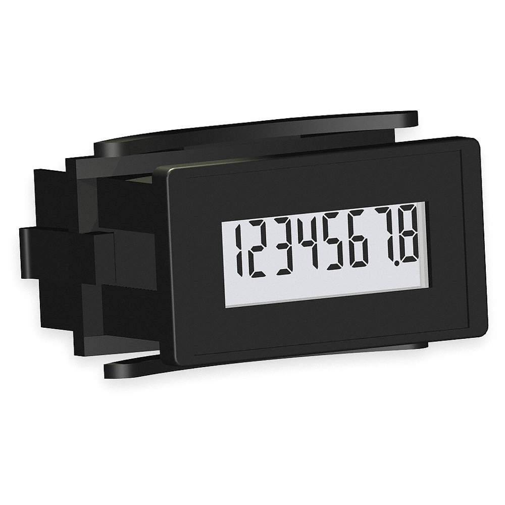 TRUMETER 6320-0500-0000 LCD Hour Meter,Rectangular,Dry Contact 2PPW6