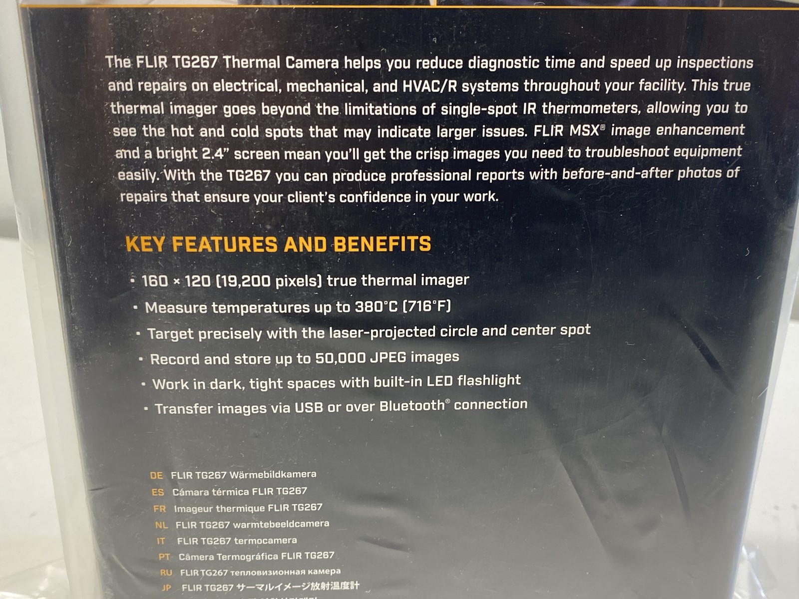 Flir Tg267 Thermal Camera Brilliant 2.4 Inch Screen B07XH96SK4