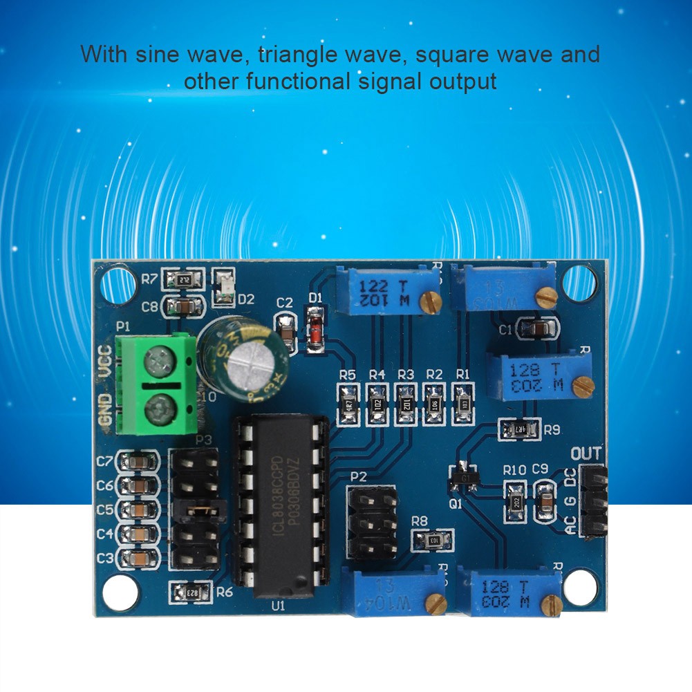 ICL8038 Signal Generator Module Medium/Low Frequency Sine/Triangular/Rectangular