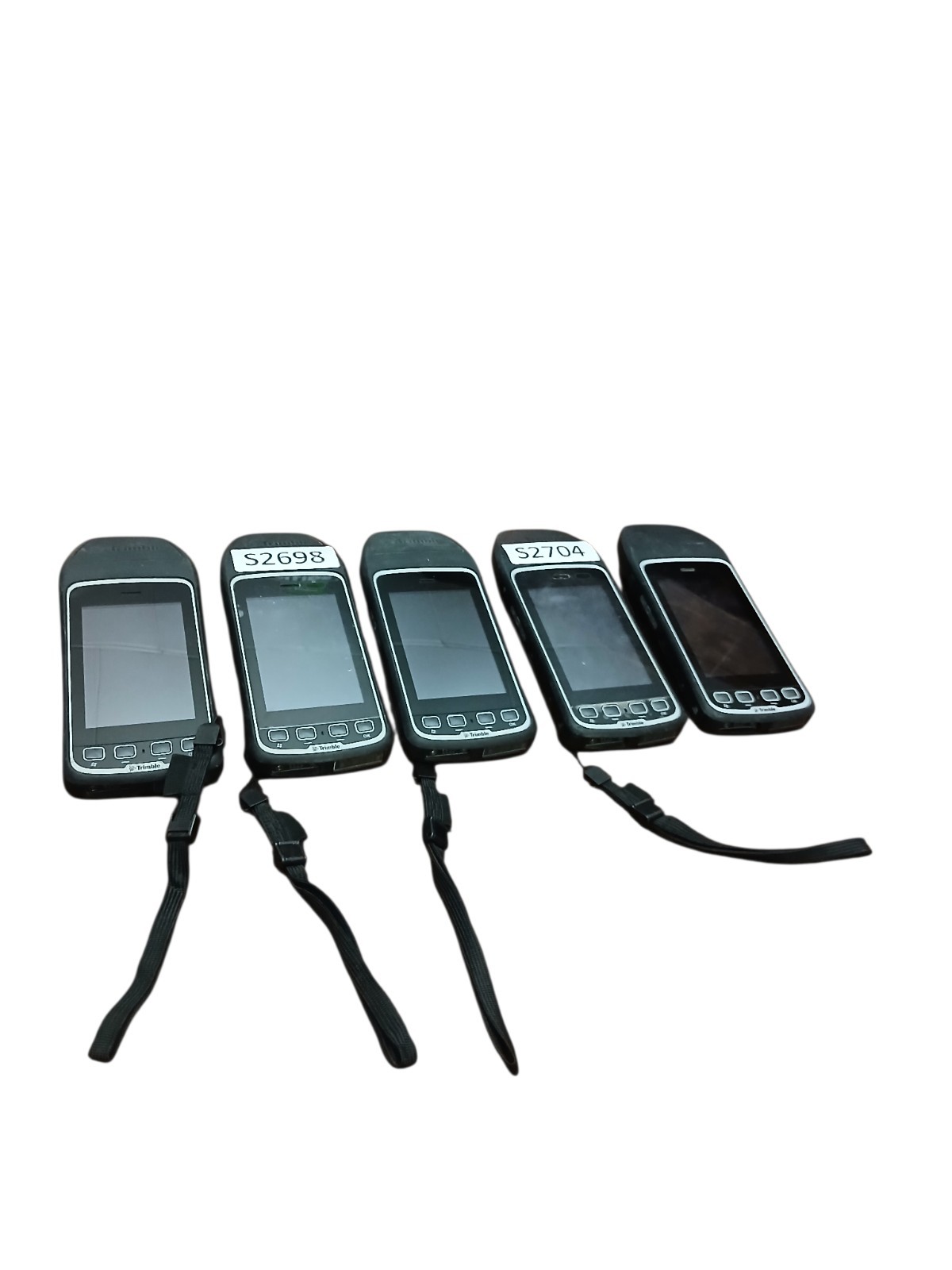 Lot of 5 Trimble Juno T41/5 GPS Handhelds FOR PARTS Repair No Power + ACCESSORY