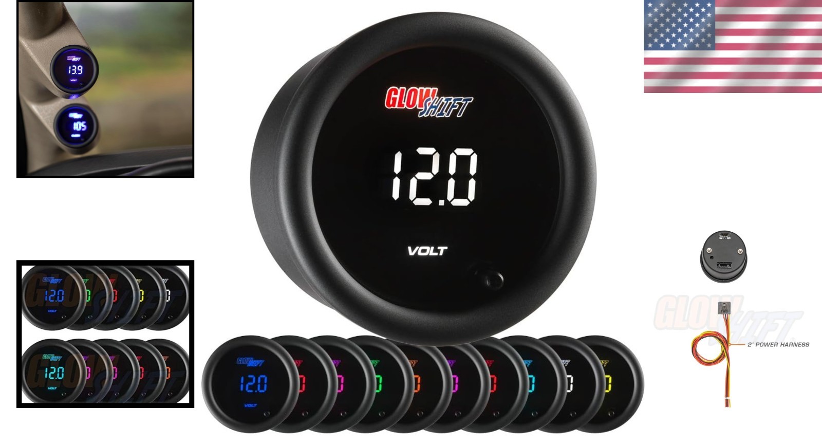 Multi-Color LED Voltmeter – Battery Voltage Reader