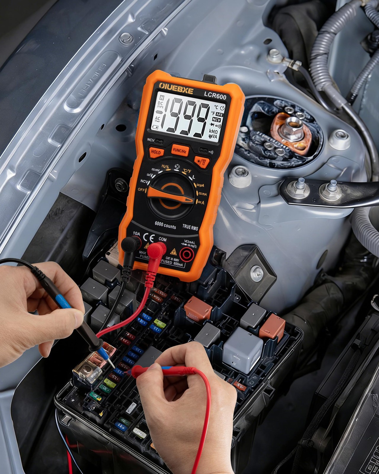 OIUEBXE LCR600 Fast Testing Digital Multimeter with Inductance Meter, orange