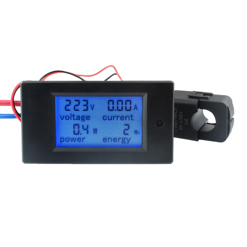 AC 20A 100A Digital Panel Meter Monitor Watt Kwh Power Energy Voltmeter Ammeter