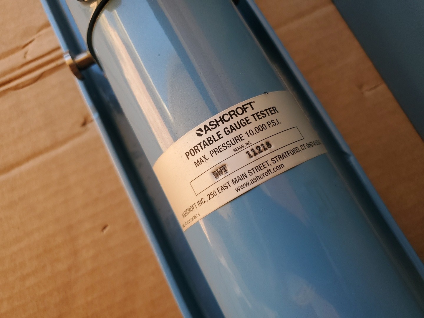 Ashcroft Portable Dead Weight Tester 5,000lb Hydraulic Pressure 1327 DG4-50