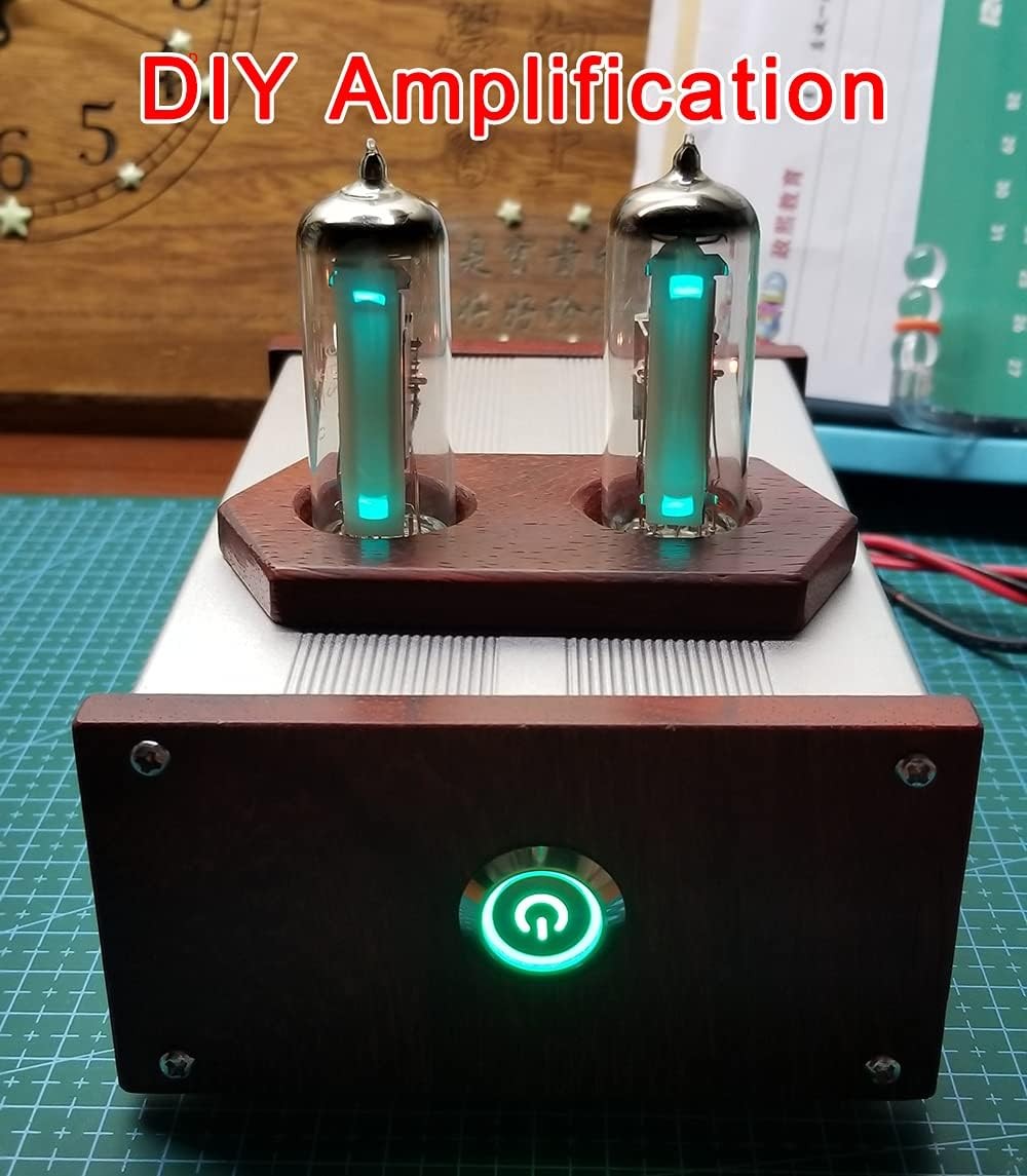 1Set Dual Way Magic Eye 6E2 Tube Audio Level Indicator Module VU Meter Music Spe
