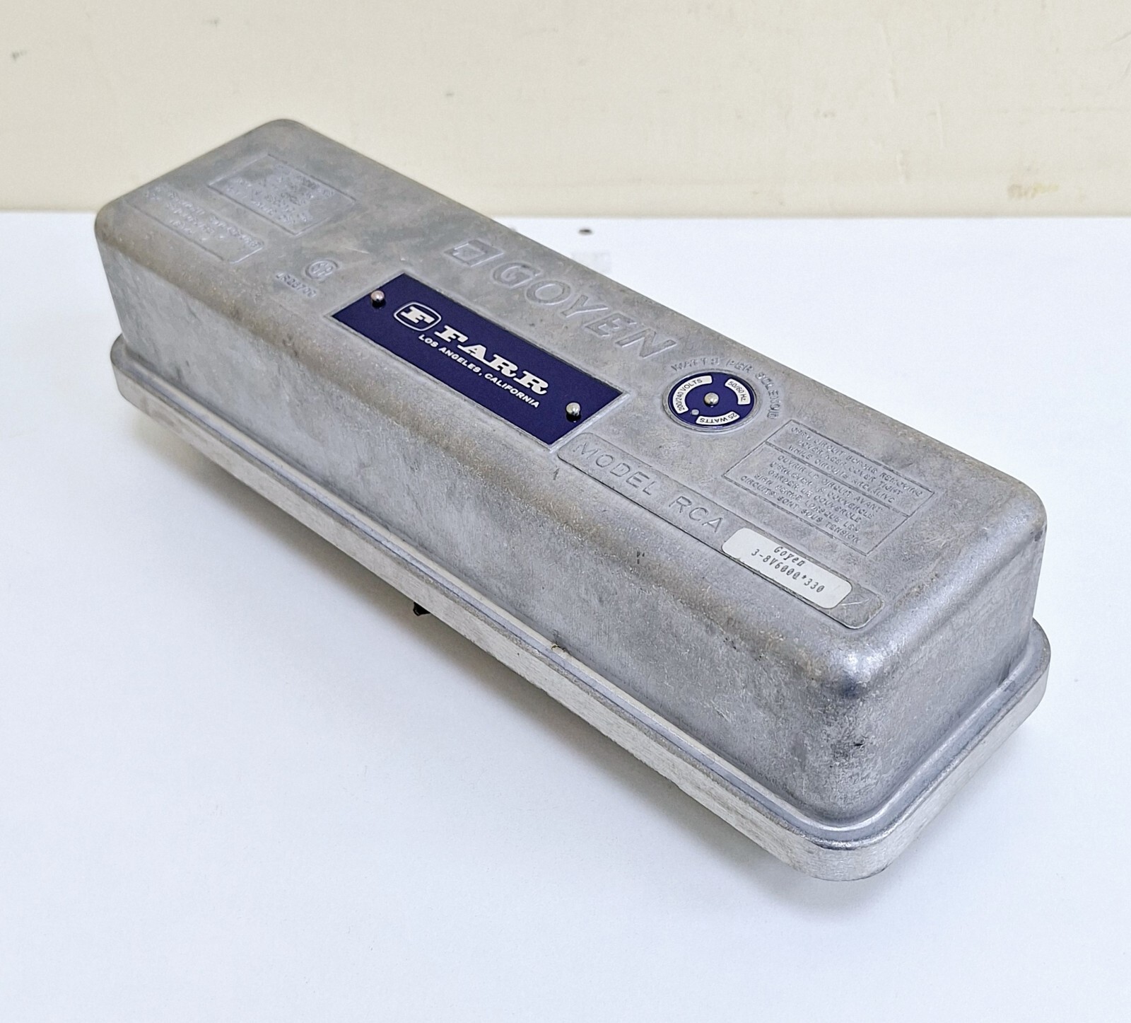 GOYEN RCA 3-8V6000*330 / 1/8IN NPT Pneumatic Pilot Valve Enclosure