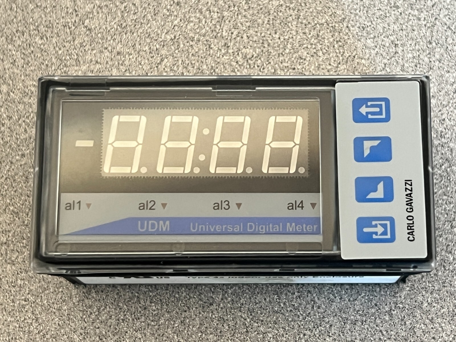 BD40 Carlo Gavazzi Digital Panel Meter – 4-Digit Multi-Color LED Display